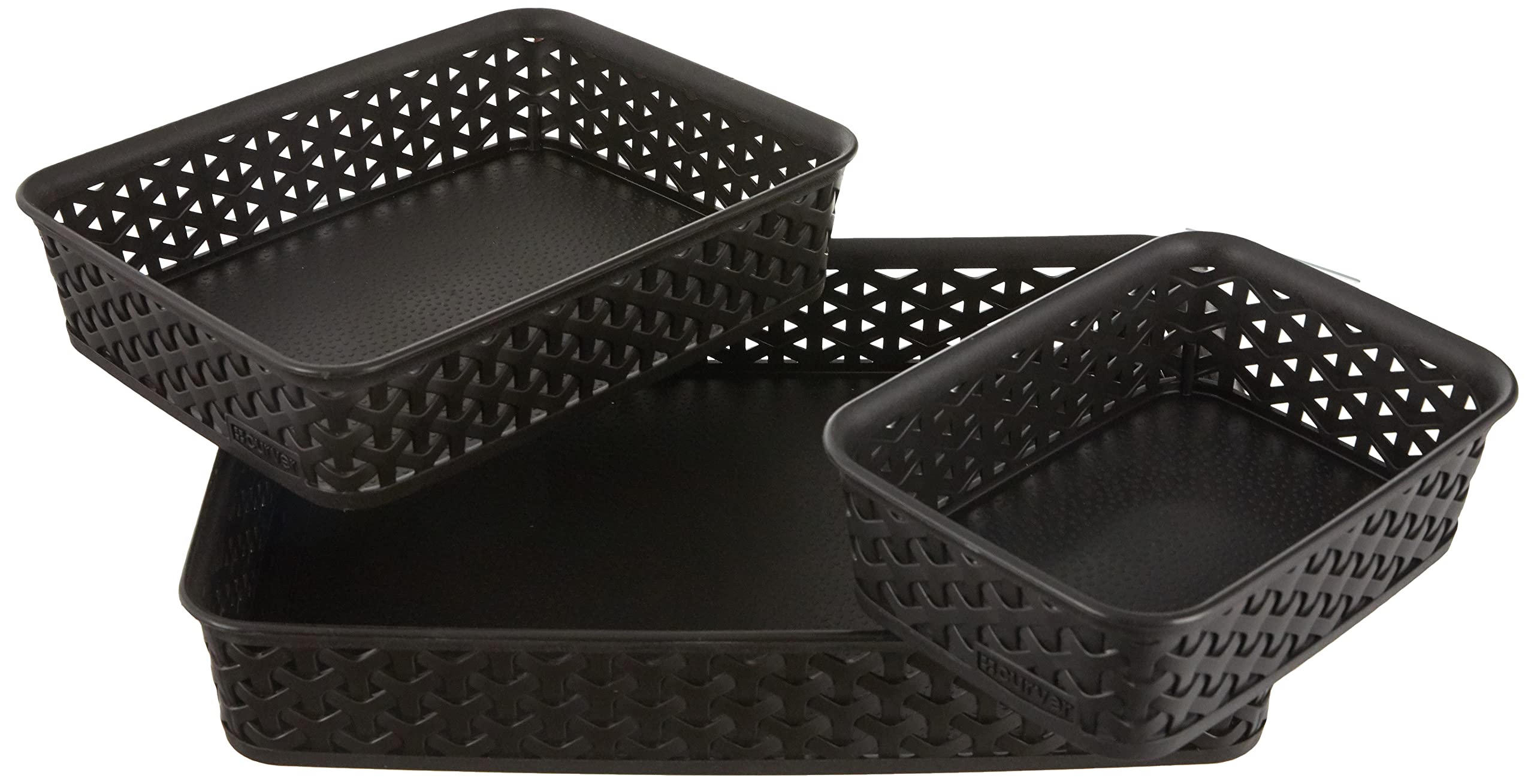 Curver Plastic Storage Box - Brown Rectangular Basket for Home Organization