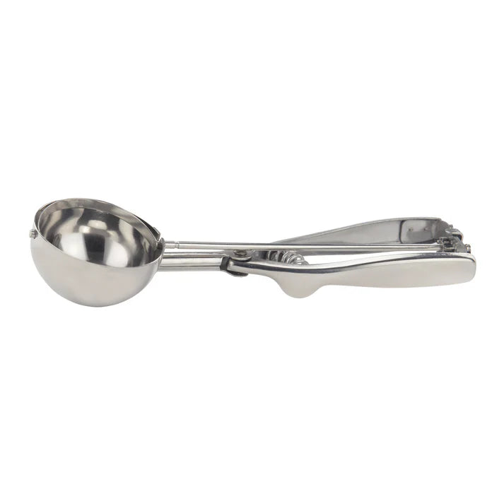 Winco 3.25 Oz Stainless Steel Disher Portioner #12 - Professional Ice Cream Scoop & Cookie Dough Tool for Perfect Portions - Ideal for Bakeries, Restaurants & Home Kitchens