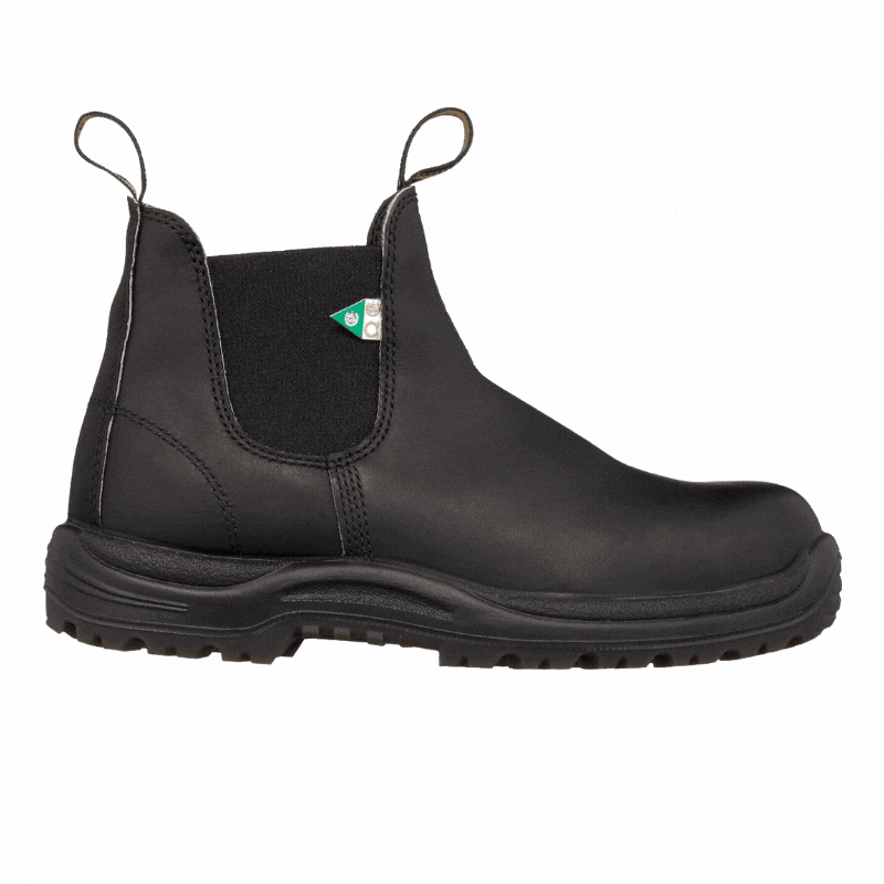 Unisex Black Work & Safety Shoes - Durable & Comfortable for Construction, Warehouse & Outdoor Jobs