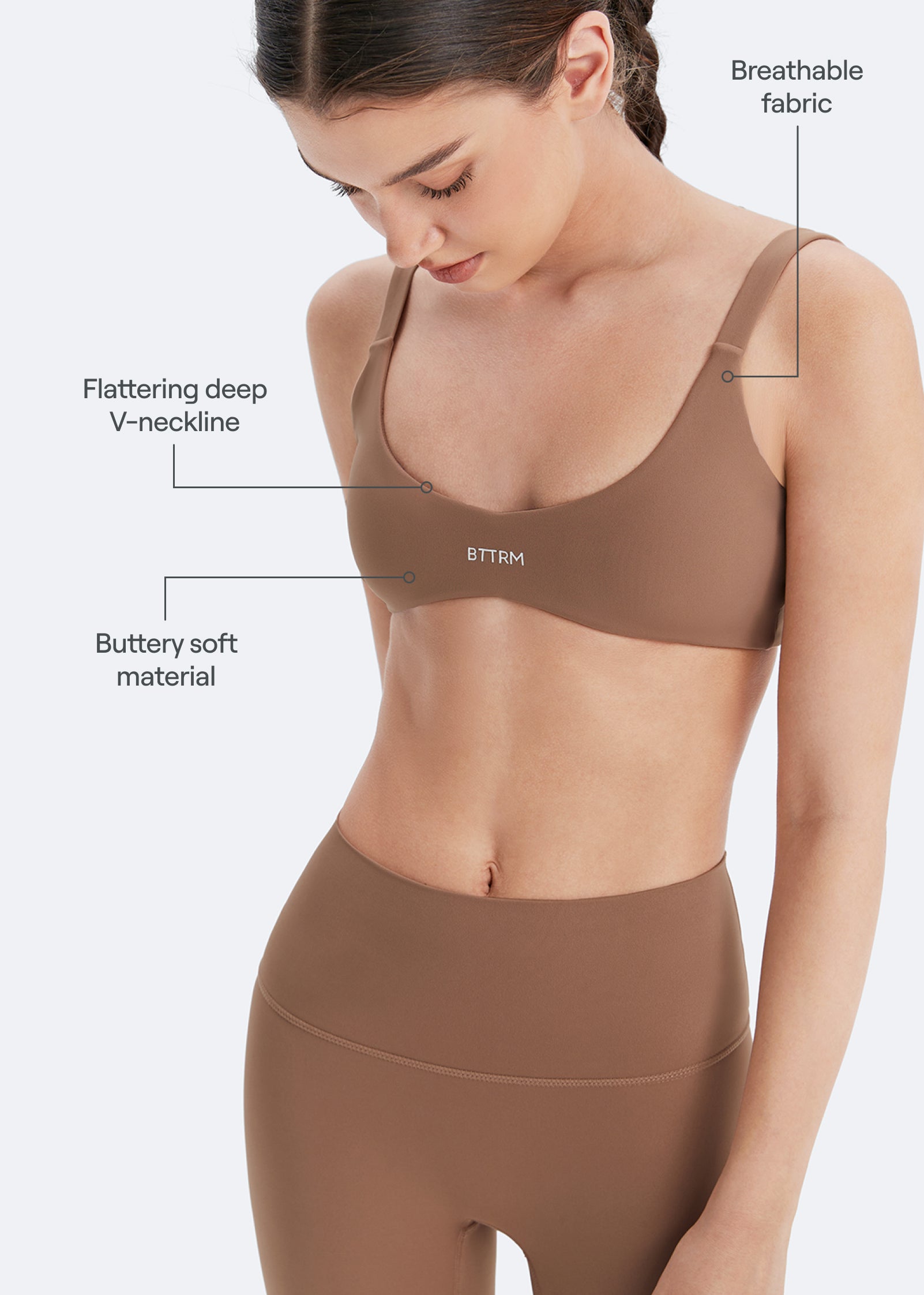 High Support Form Fitting Sports Bra for Women - Seamless Workout Top for Running, Yoga & Gym - Moisture Wicking & Breathable Activewear