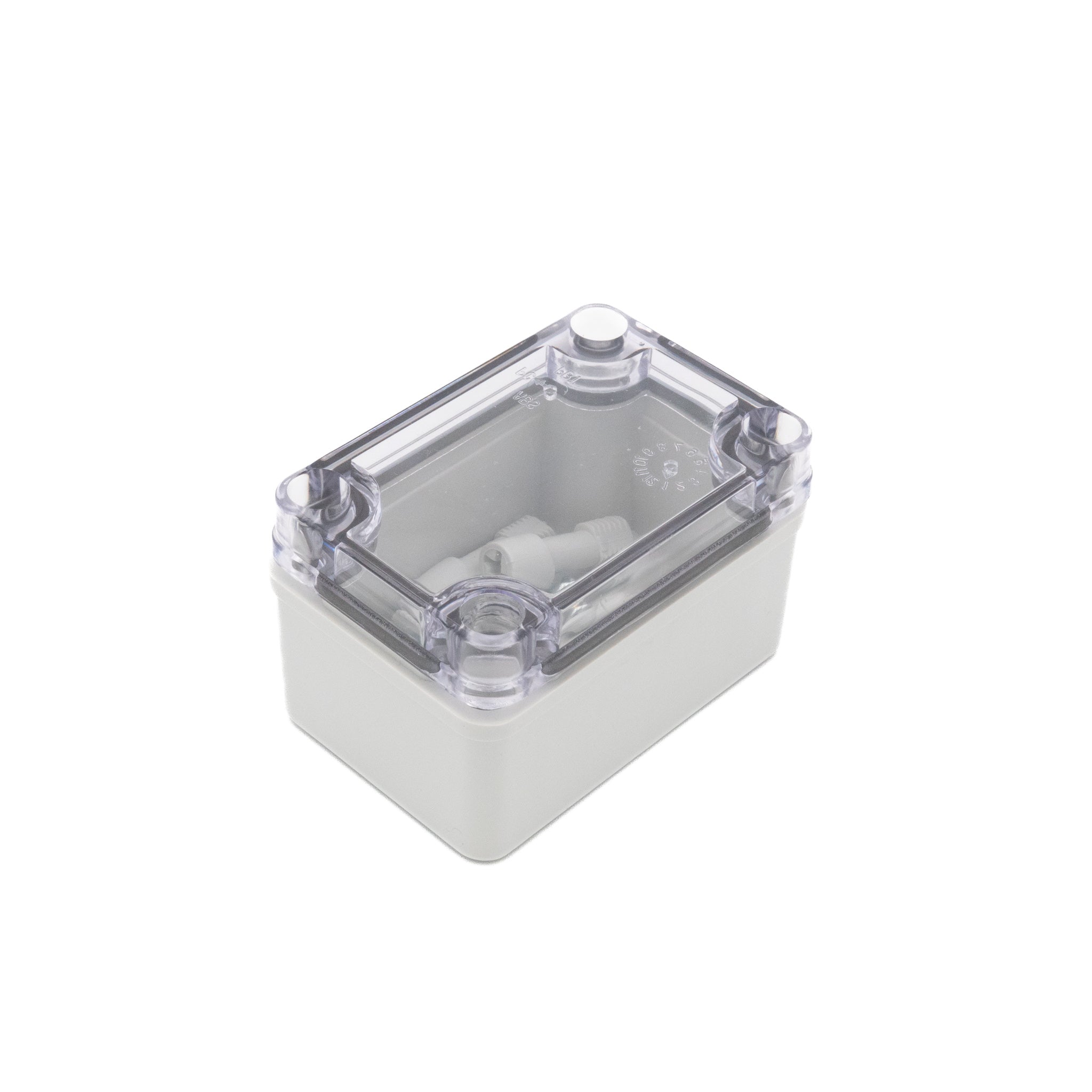Boxco S Series 2.56 x 3.74 x 2.17 Inches (65x95x55mm) Waterproof Plastic Enclosure - IP67 & IK08 Rated ABS Housing with Transparent Screw-On Cover - Ideal for Outdoor Electronics, DIY Projects & Industrial Equipment Protection