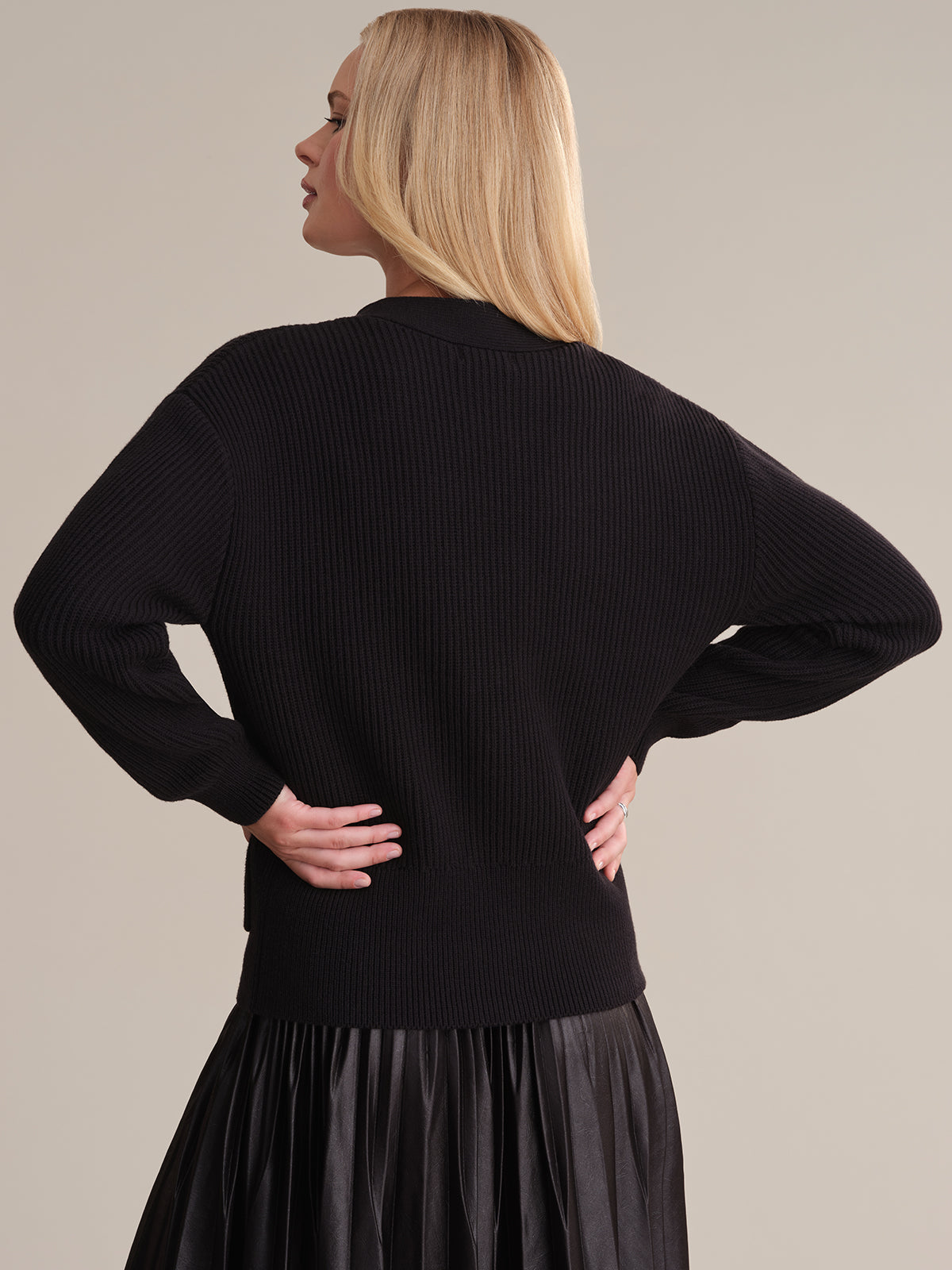 Abigail Women's V-Neck Cotton Cardigan Sweater - Soft & Comfortable Lightweight Knit for Casual Wear, Office, and Layering