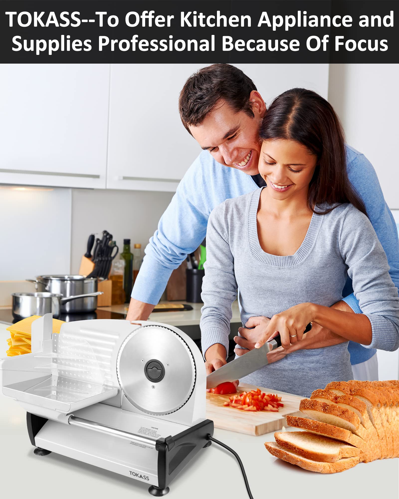 200W Electric Meat Slicer - 7.5