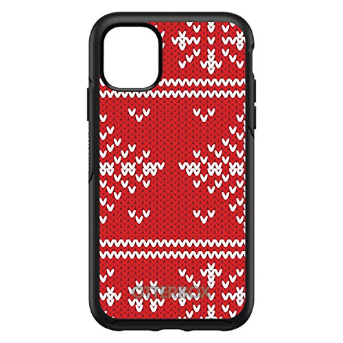 Red White Ugly Christmas Sweater On Black Case