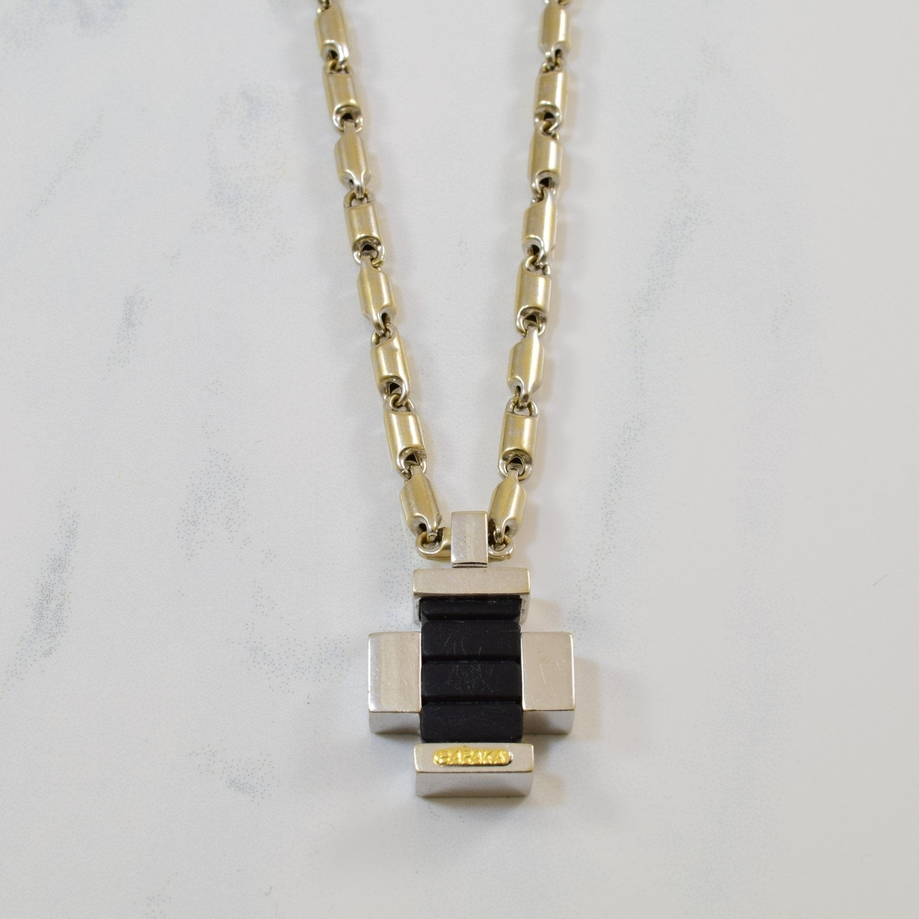 Baraka Rubber & Gold Necklace - 23 Inch Trendy Statement Jewelry for Women | Perfect for Casual Wear, Parties & Special Occasions