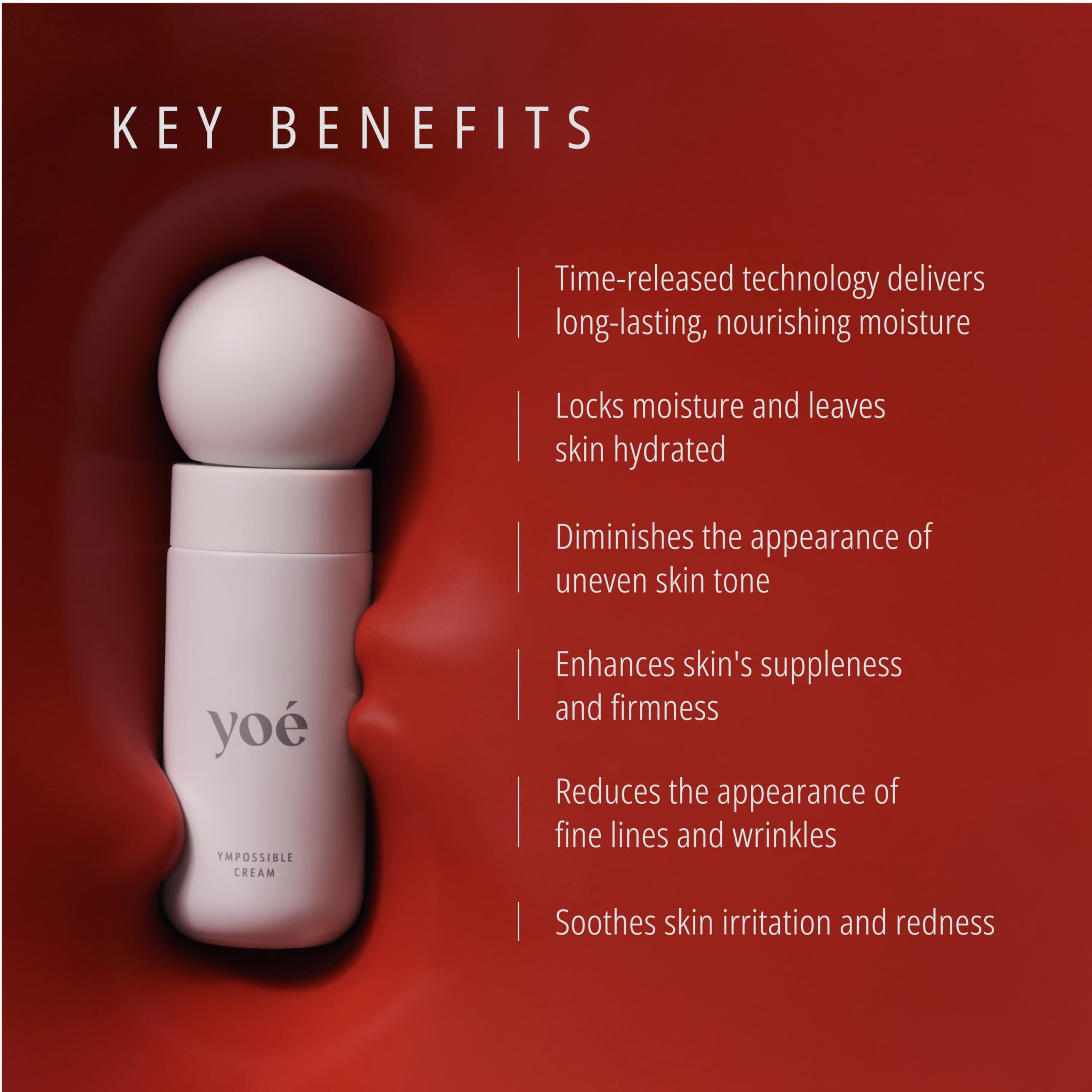 Ympossible Cream Refill - Ultra-Nourishing Anti-Aging Moisturizer for Rejuvenation & Youthful Skin | EWG Verified, Leaping Bunny Certified, Vegan Formula | 30ml/1 fl oz | Perfect for Daily Hydration & Nighttime Skin Repair