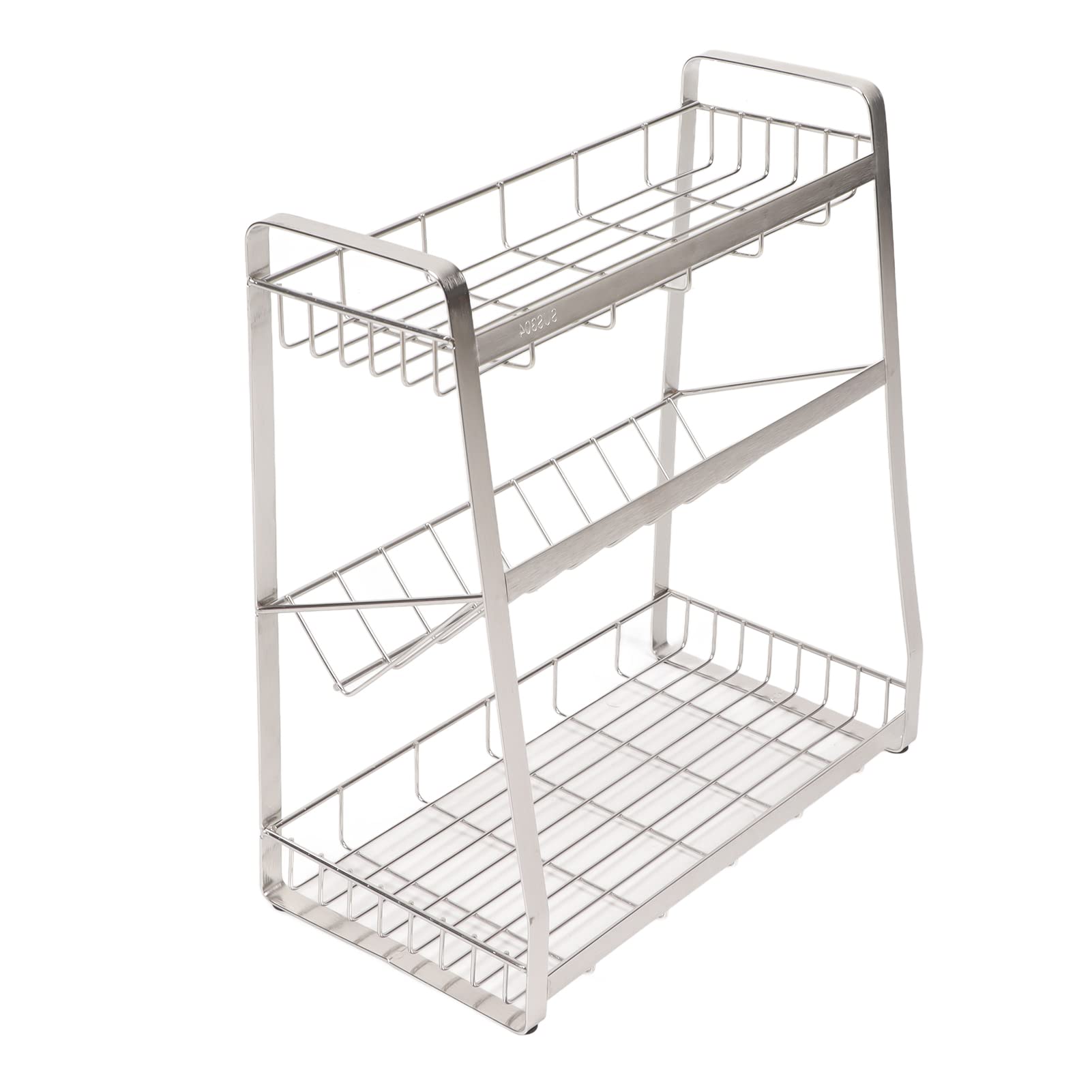 Space-Saving Rustproof Spice Rack Holder - Multipurpose Kitchen Organizer for Spices, Seasonings & Condiments | Perfect for Countertop, Pantry & Cabinet Storage