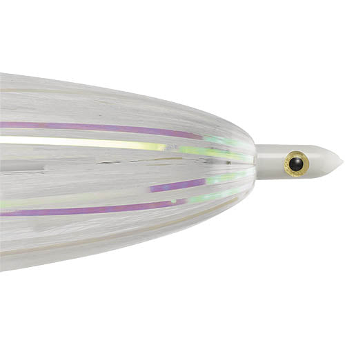 ILANDER IL407F Fishing Lure with White Head & Mylar Flash - Perfect for Bass, Trout, and Freshwater Fishing