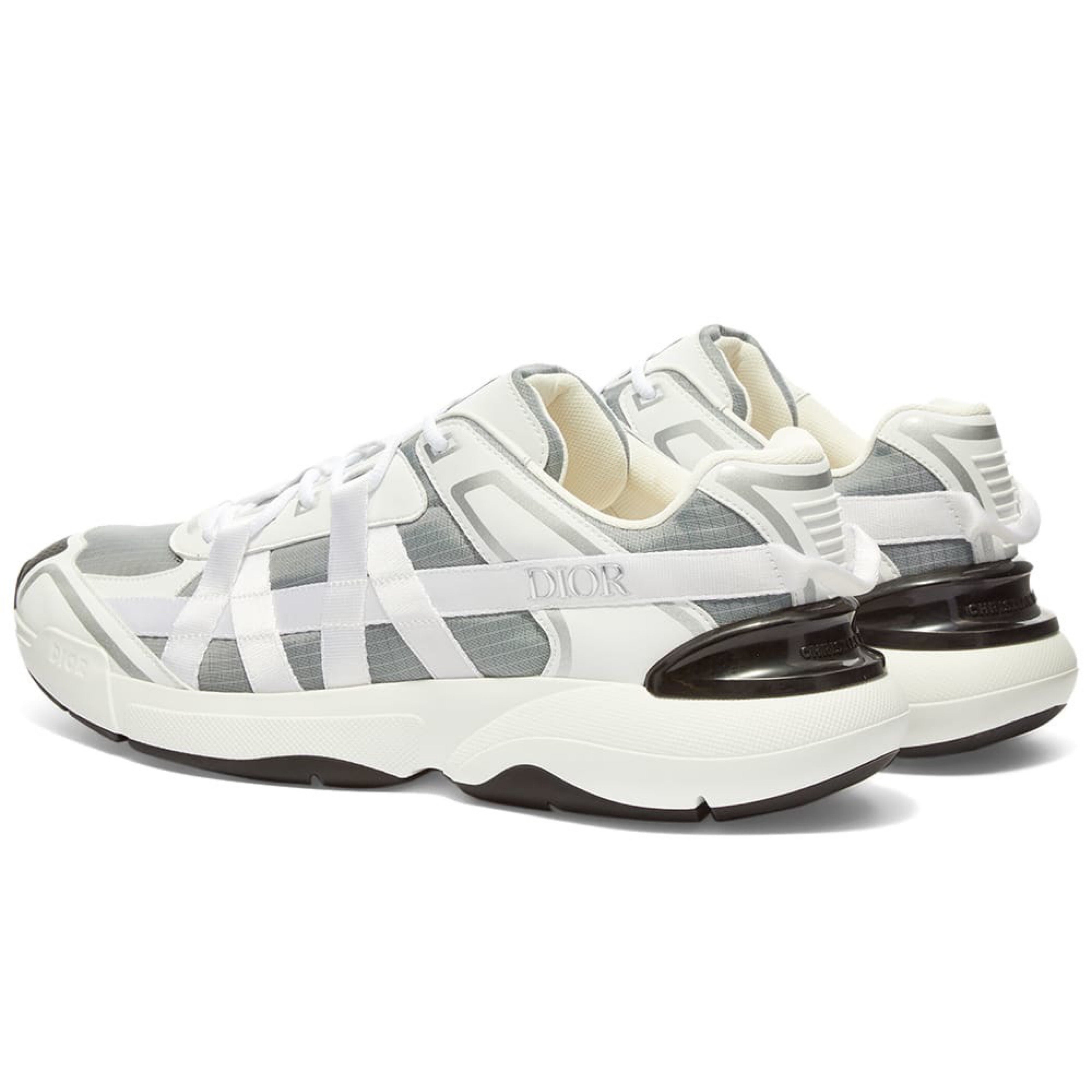 Dior White B24 Runtek Sneakers - Luxury Fashion Running Shoes for Men & Women - Perfect for Casual Wear, Gym & Street Style