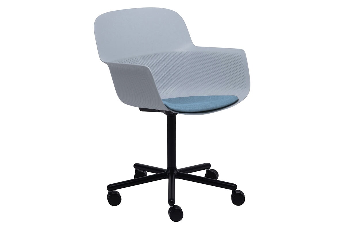 Tommy Tub Plastic Chair with Swivel Base - Durable Outdoor & Indoor Seating for Patio, Poolside, and Garden Relaxation