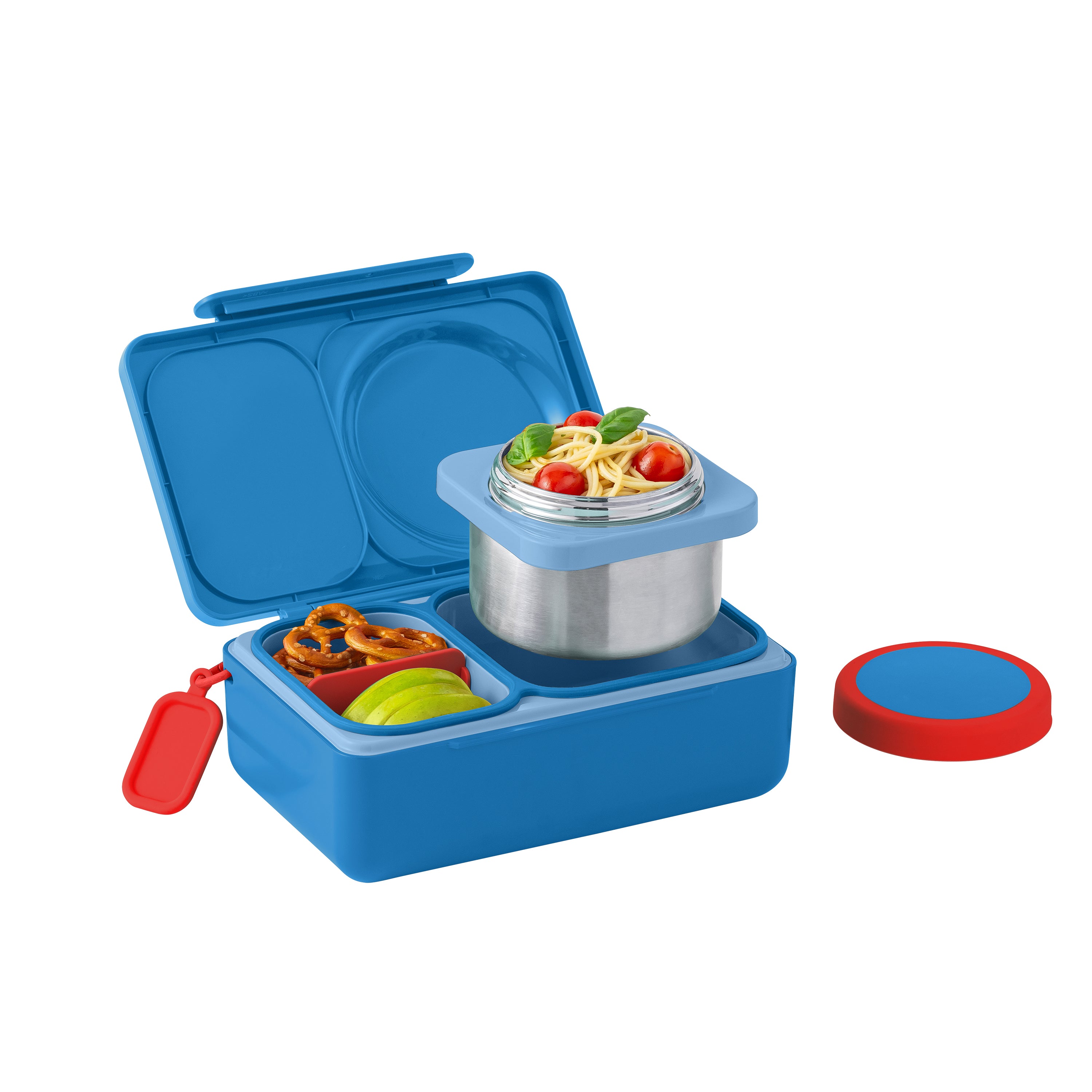 OmieBox UP Insulated Bento Lunch Box for Kids & Adults - Leak Proof, Hot & Cold Food Container - Cosmic Blue - Perfect for School, Work, Picnics & Travel