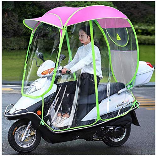 Waterproof Universal Fully Enclosed Motor Scooter Cover - Sun Shade & Rain Protection for Mobility Scooters & Motorcycles | Outdoor Commuting, Parking & Weather Protection