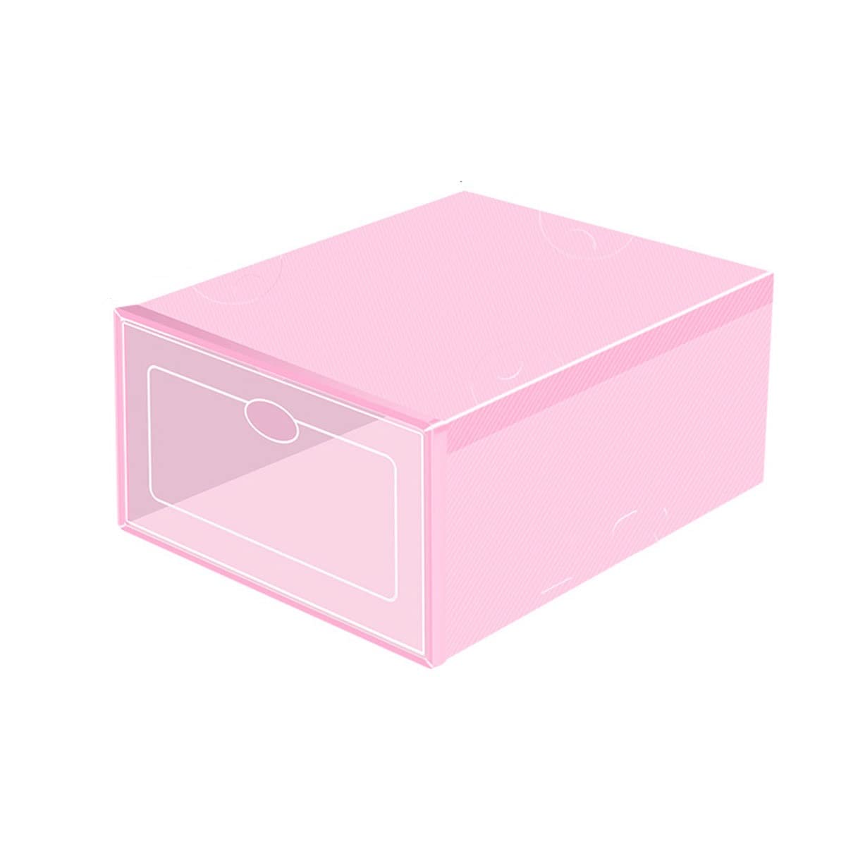 HUKSXZ Clear Plastic Stackable Shoe Storage Boxes - 12.8