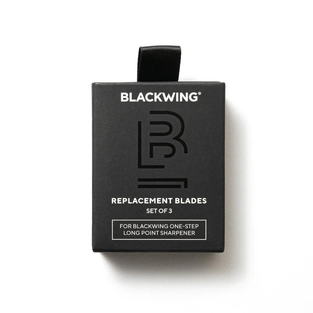 Blackwing One Step Pencil Sharpener Replacement Blades - 3 Pack Set for Artists, Writers & Students - Perfect for Sketching, Note-Taking & Classroom Use