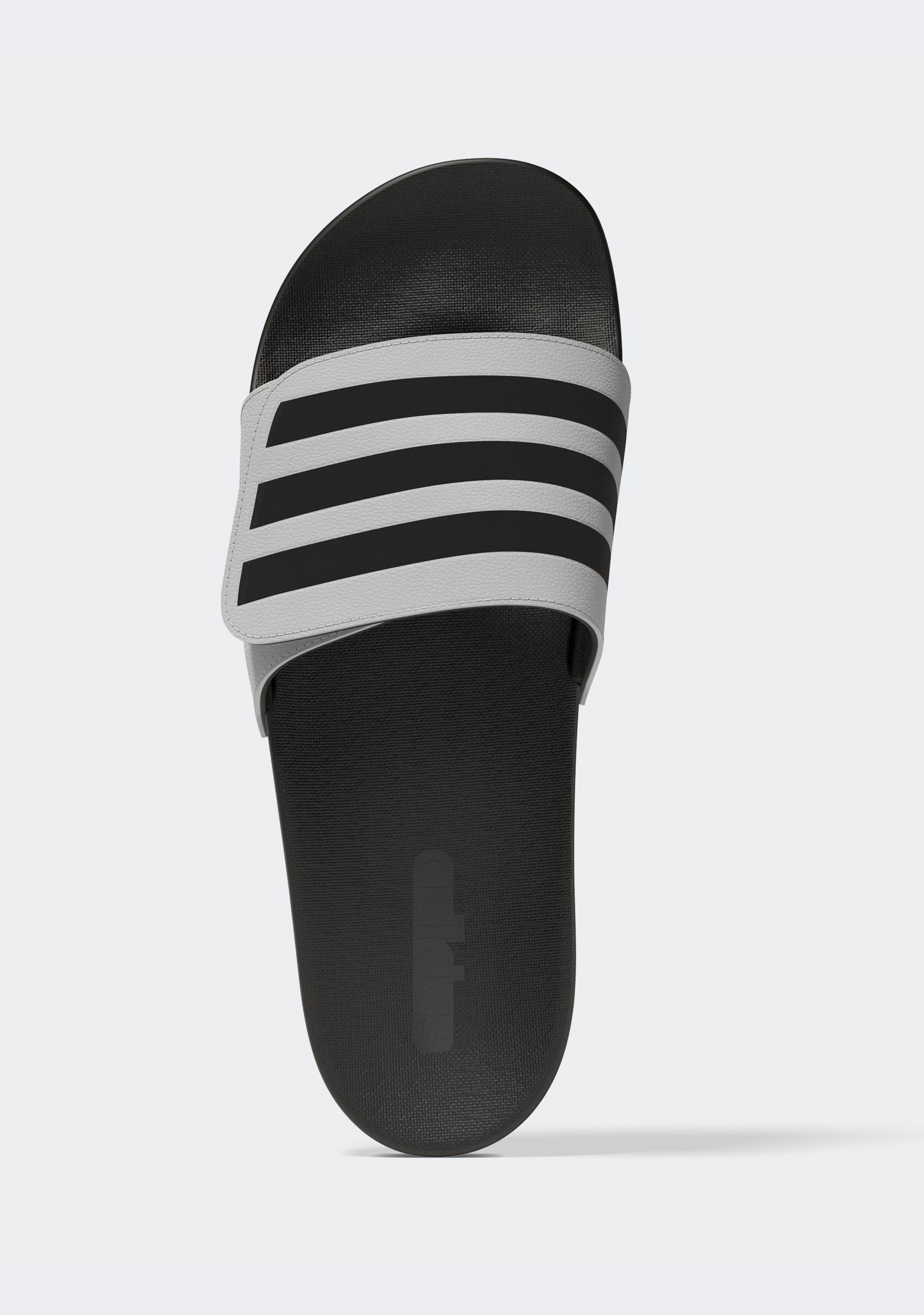 Adidas Men's Adilette Comfort Adjustable Slides - Lightweight & Cushioned Shower Sandals for Pool, Beach, Gym & Lounge
