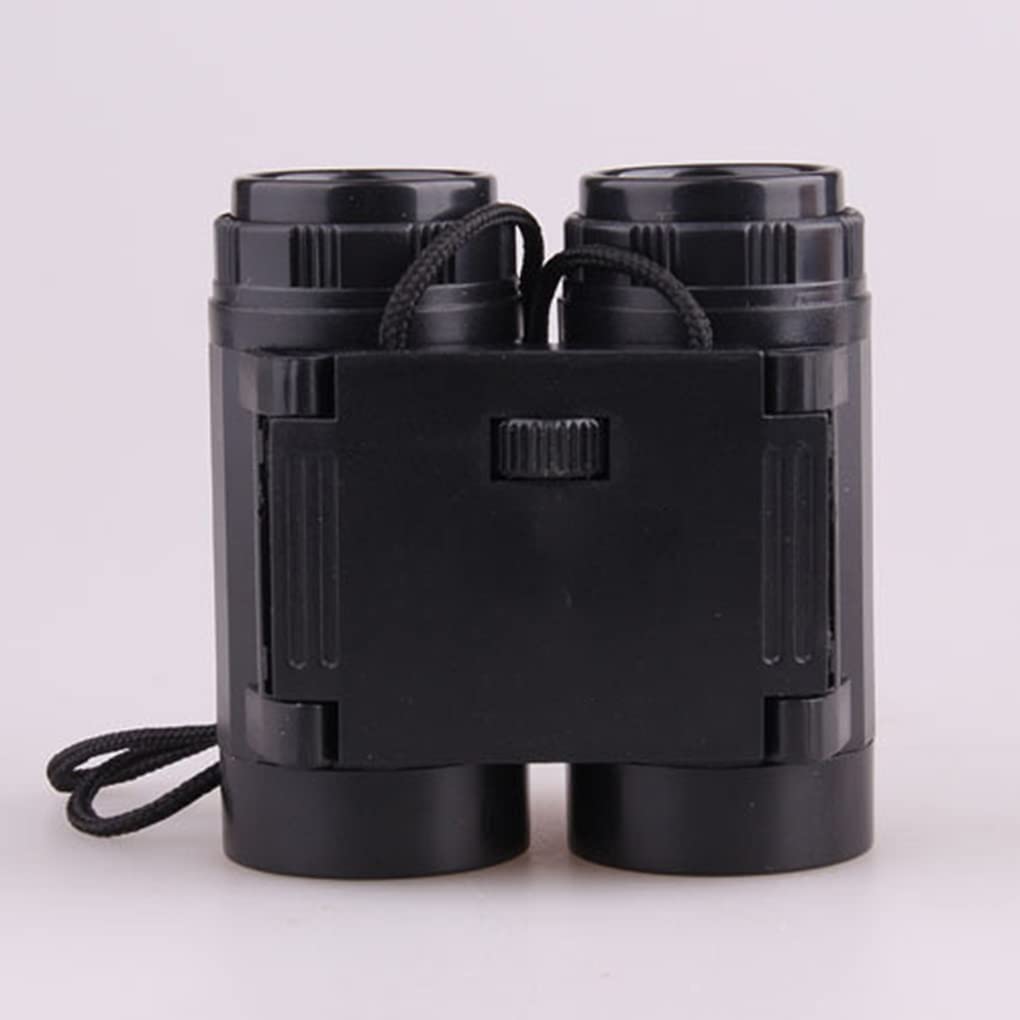 High Resolution Kids Binoculars - Portable Foldable Telescope for Outdoor Observation, Bird Watching & Camping - Black Children's Binoculars for Hiking, Travel & Nature Exploration