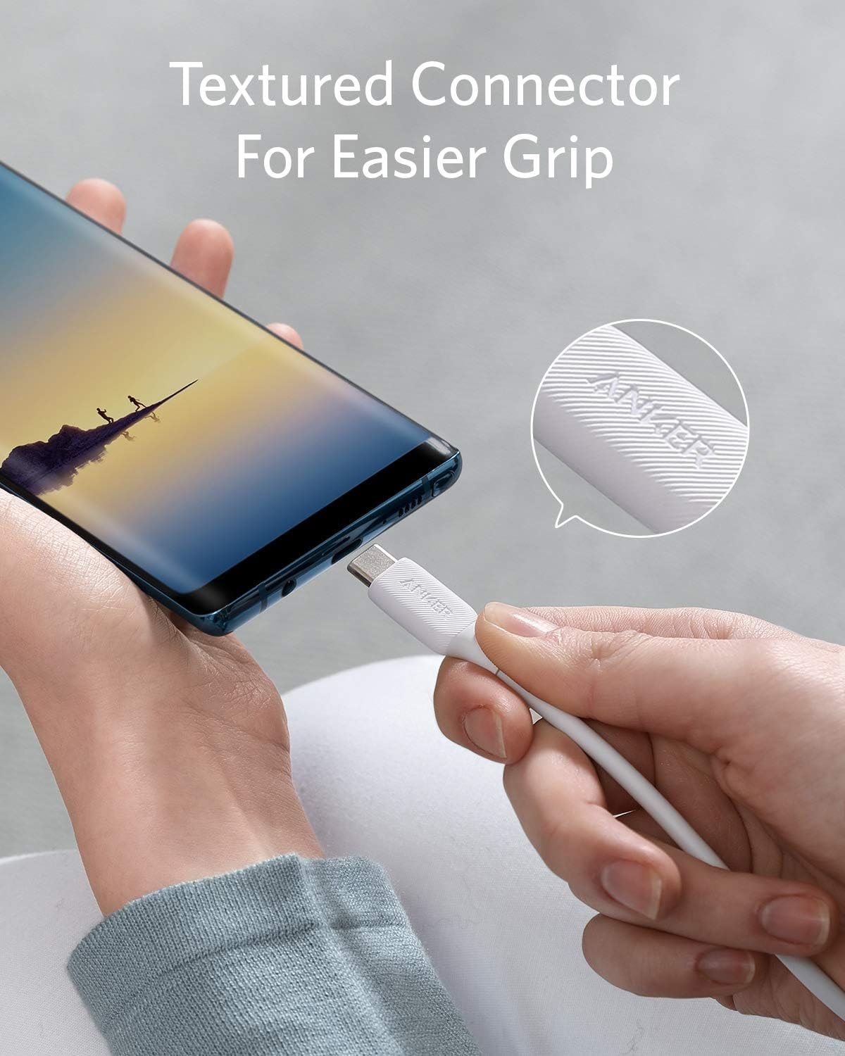 Anker Powerline III USB-C to USB-C Cable 2.0 (60W Fast Charging, 1ft) - Compatible with MacBook Pro 2020, iPad Pro, Nintendo Switch, Samsung Galaxy S20/S9/S8, Google Pixel | Perfect for Home, Office & Travel Charging