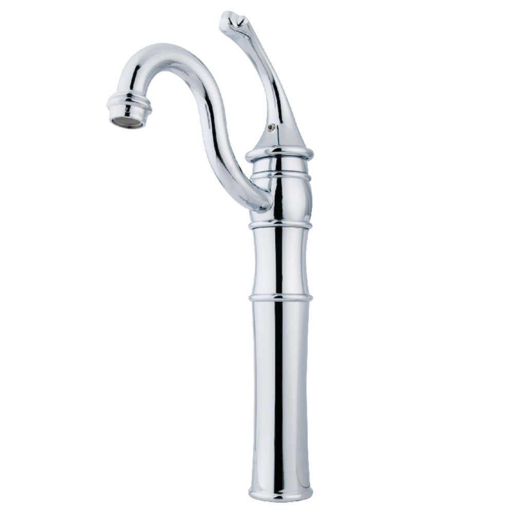 Kingston Brass KB3421GL Modern Vessel Sink Faucet - Single Hole Bathroom Sink Faucet with High Arc Spout for Vanity, Powder Room & Guest Bathroom