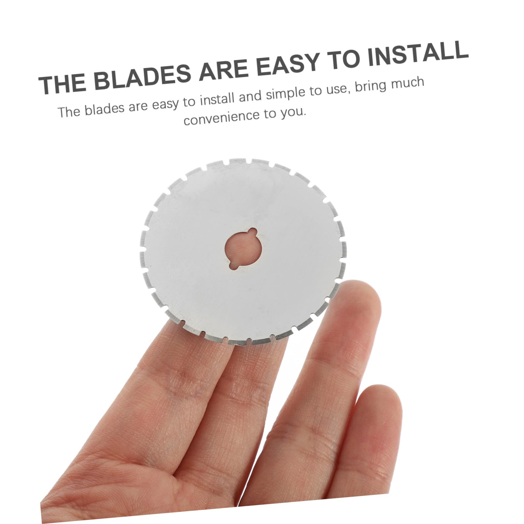 Ciieeo 10Pcs Rotary Cutter Blades - Premium Replacement Blades for Fabric Cutting, Quilting & Scrapbooking - Compatible with Most Rotary Cutters - Perfect for DIY Crafts, Sewing Projects & Paper Cutting