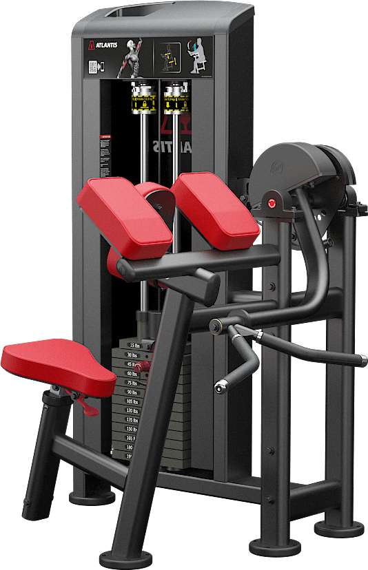 ATLANTIS Seated Biceps Curl Machine - Professional Gym Equipment for Arm Workouts & Strength Training - Perfect for Home Gyms & Commercial Fitness Centers