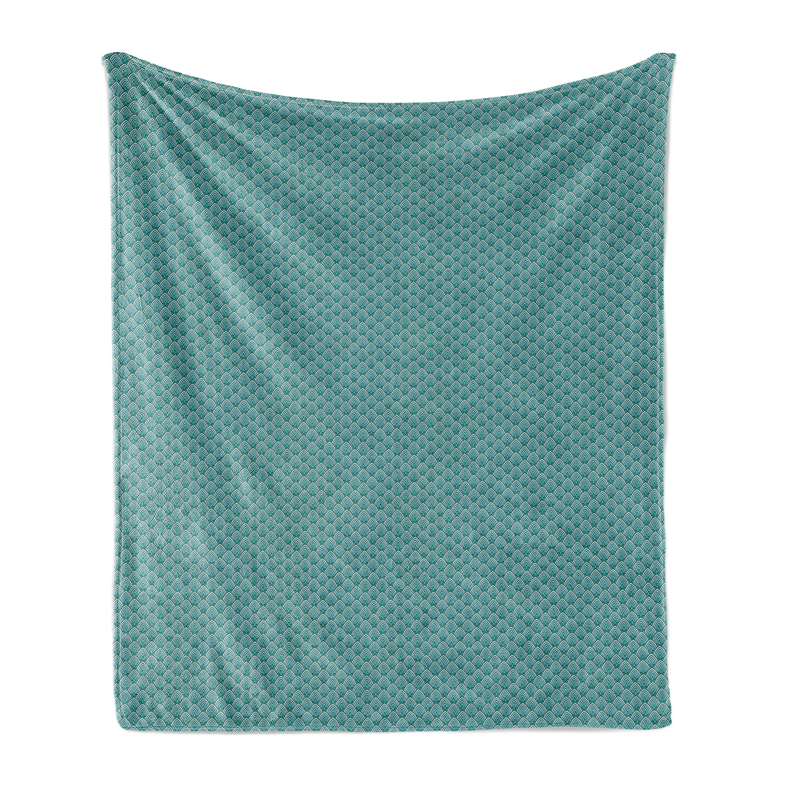 Ambesonne Vintage Blue Monochromatic Throw Blanket - 50