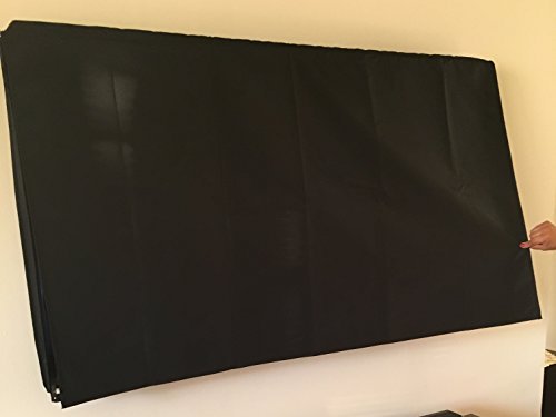 Comp Bind Technology Marine Black Transparent Waterproof TV Cover for Samsung UN55RU6800FXZA 55'' Smart LED 4K TV - Ideal for Outdoor, Patio, and Marine Use