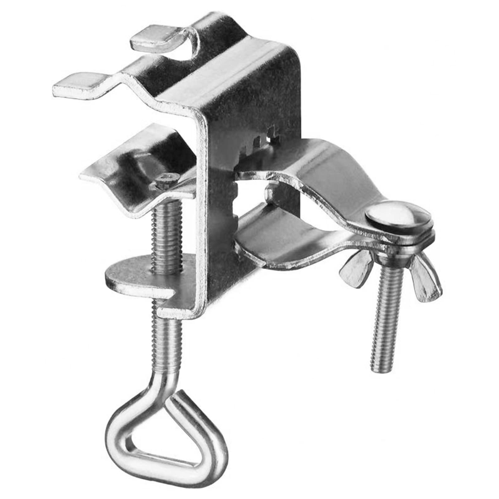 Heavy Duty Alloy Windproof Table Umbrella Clamp - Non-Slip Portable Patio Umbrella Stand for Outdoor Dining, Beach, Poolside & Garden Use