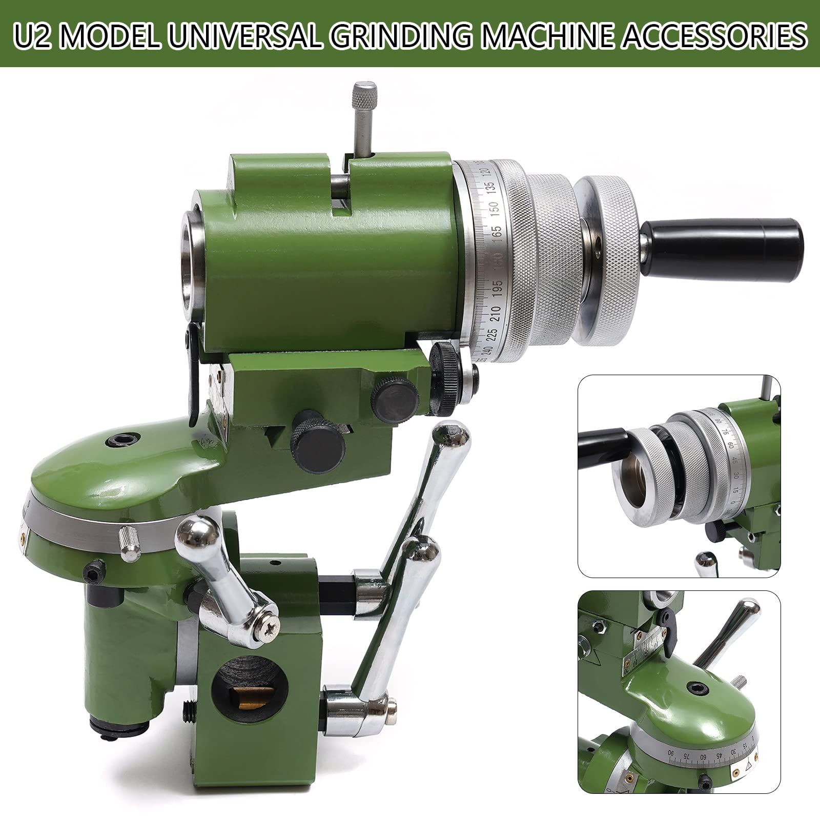 U2 Universal Cutter Grinder Machine - Precision Multi-Purpose Grinding Tool for Sharpening Milling Cutters (25mm Holder Assembly) | Ideal for Metalworking, Woodworking & DIY Projects