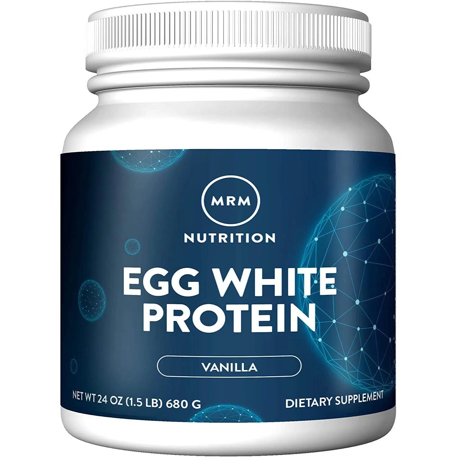 MRM Natural Egg White Protein Powder - 100% Pure, Low Carb, Keto-Friendly Protein Supplement for Muscle Recovery & Weight Loss - Perfect for Smoothies, Baking & Post-Workout Shakes
