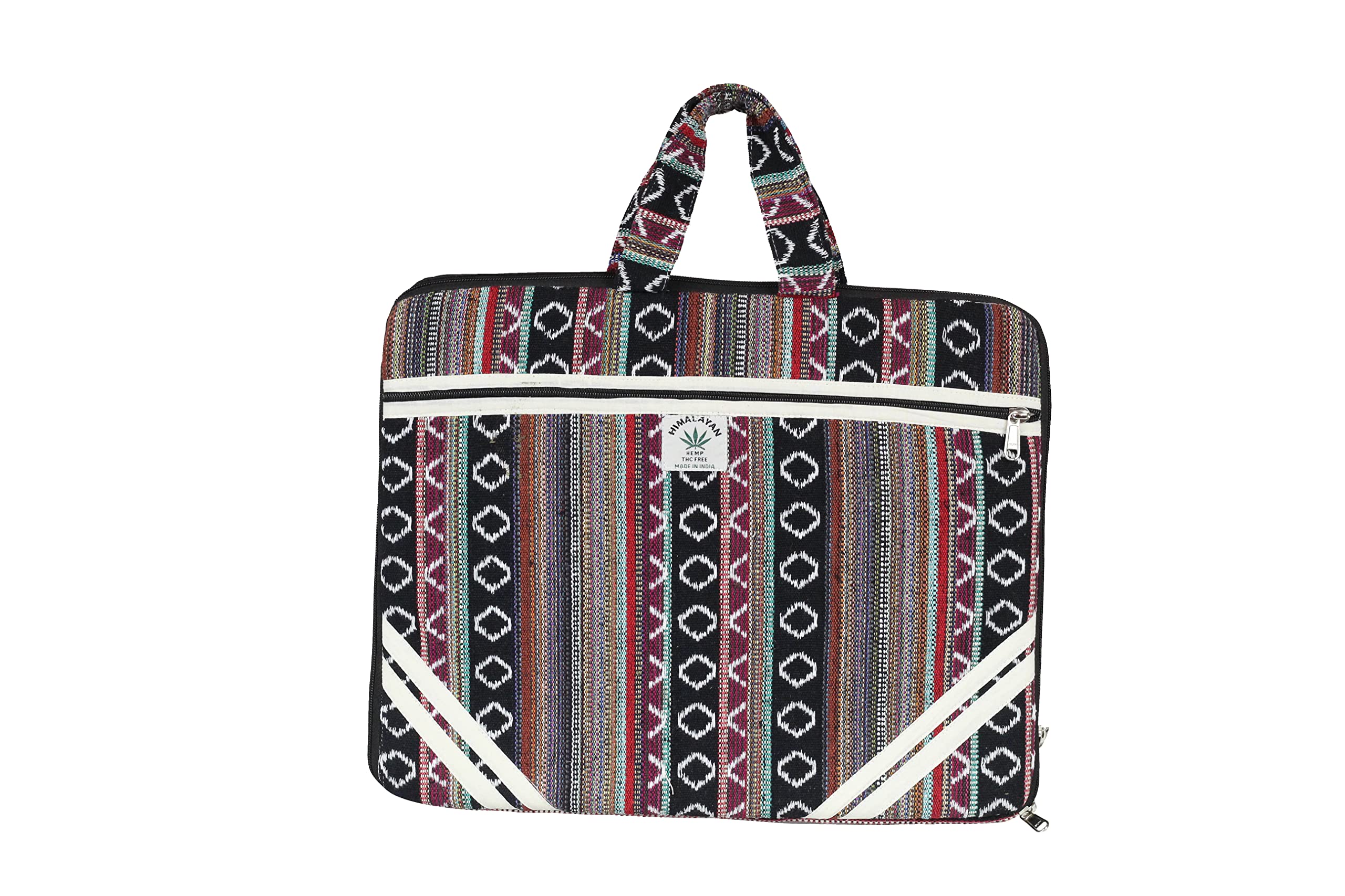 Premium Expandable Hemp Laptop Bag - Lightweight Slim Briefcase with Foam Padding for 17