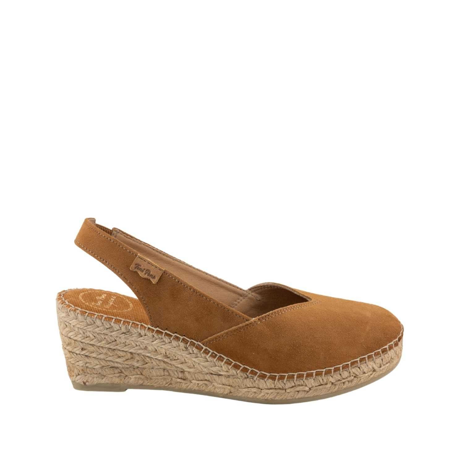 Women's Suede Leather Wedge Espadrilles - Betty A Comfortable Summer Sandals for Beach, Vacation & Casual Outings
