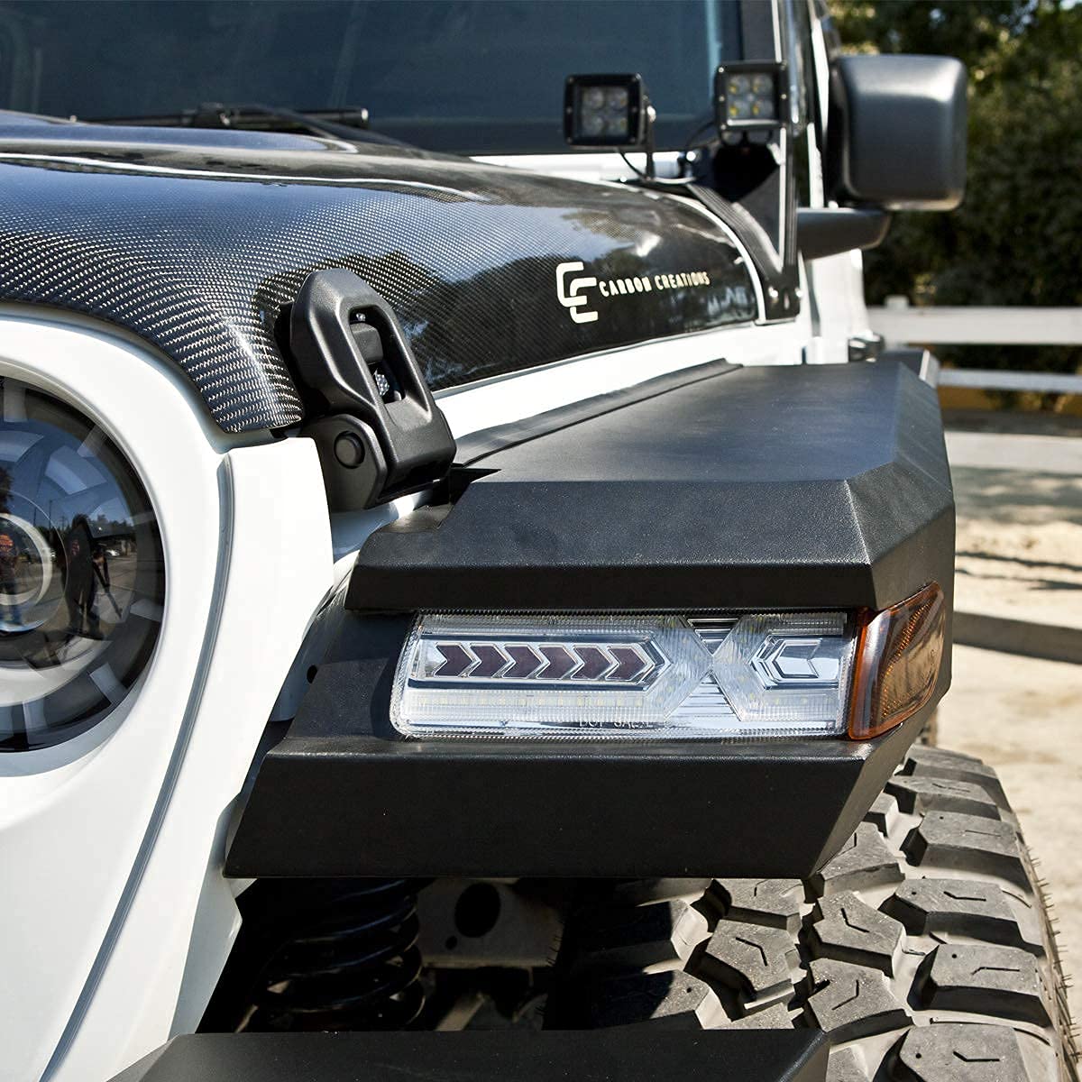 NIXON OFFROAD Front Fender Flares for Jeep Wrangler JL (2018-2025) - Heavy Duty Matte Black Wheel Arch Covers for Off-Road & Adventure Driving