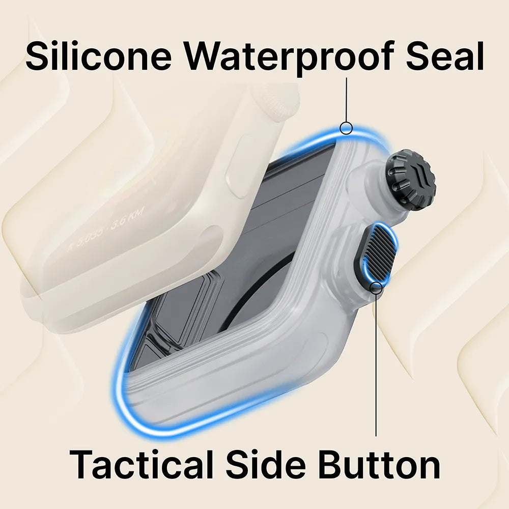 42mm 100M Waterproof Case with Band for Apple Watch Series 3/2 - Durable Protection for Swimming, Surfing & Outdoor Activities