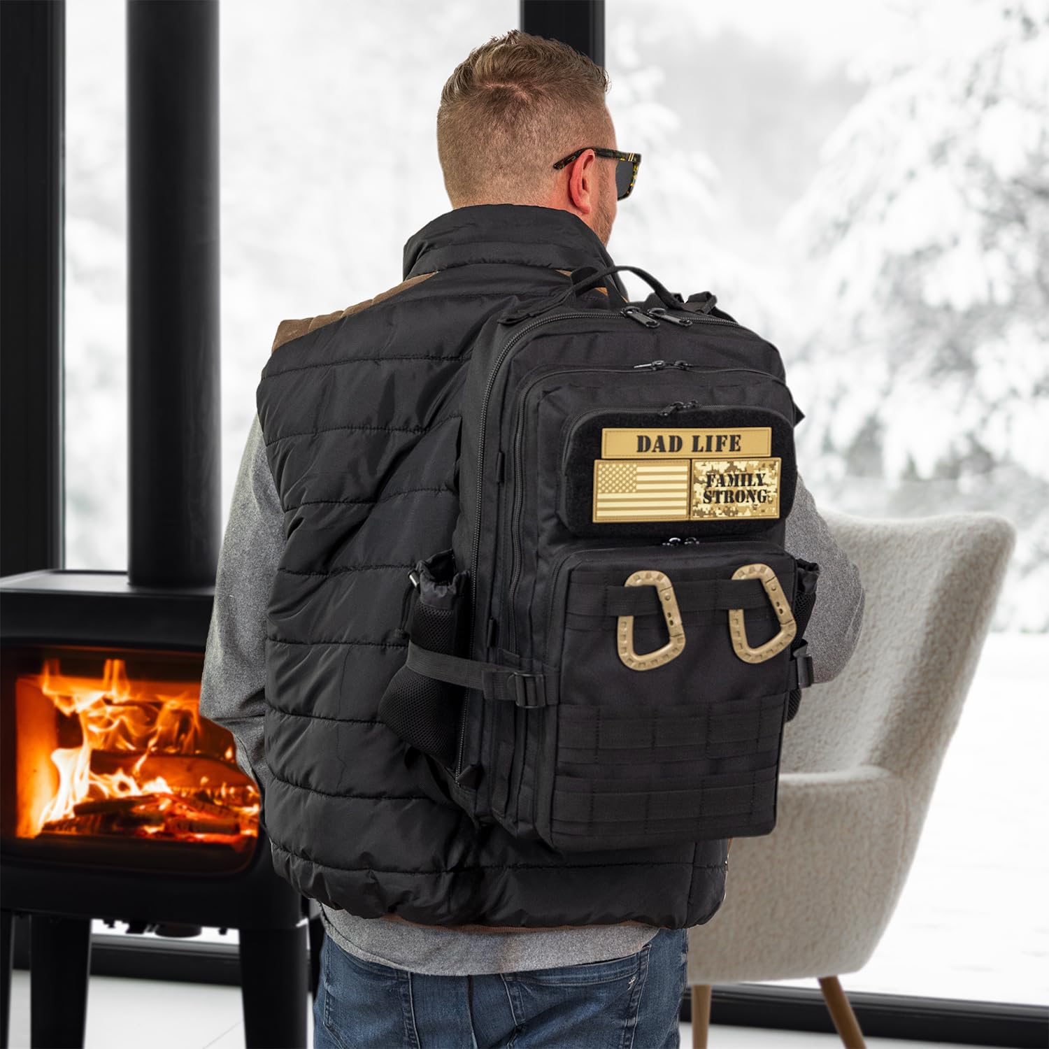 ActiveDoodie Men's Diaper Backpack - Waterproof Baby Changing Bag for Dads with Insulated Bottle Pockets & Stroller Straps | Perfect for Parenting, Travel, and On-the-Go Family Adventures