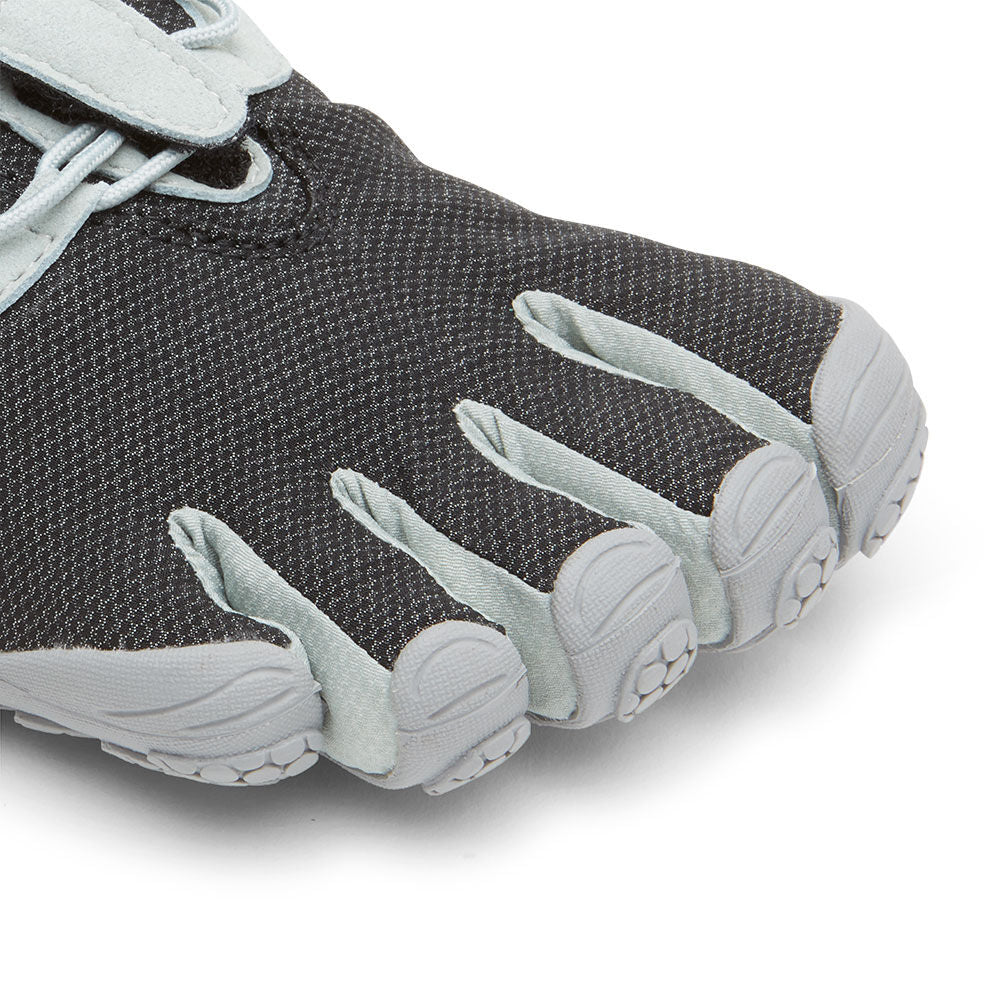 Vibram Women's V Run Retro Running Shoes - Black Grey | Lightweight & Breathable for Trail Running, Jogging & Outdoor Activities
