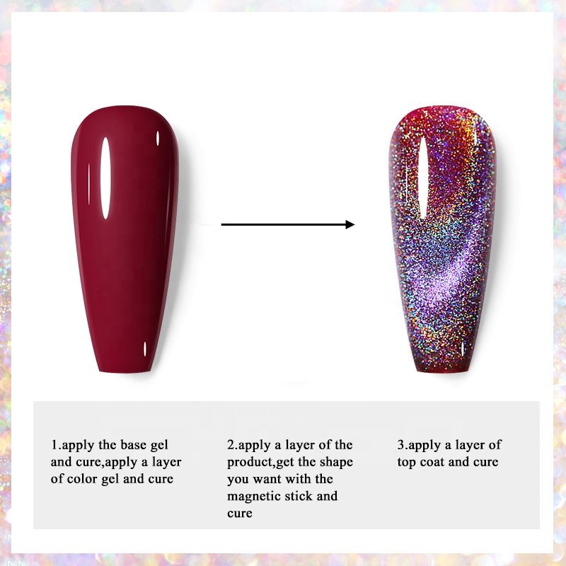 Born Pretty Magnetic Cat Eye Gel Polish - Long Lasting Nail Art for Salon Quality Manicures at Home | Perfect for Parties, Weddings & Special Occasions