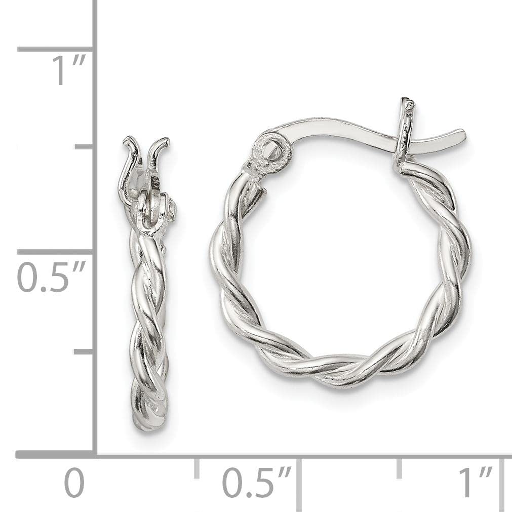 925 Sterling Silver Twisted Hoop Earrings for Women - Trendy Fashion Jewelry Gift for Everyday Wear & Special Occasions