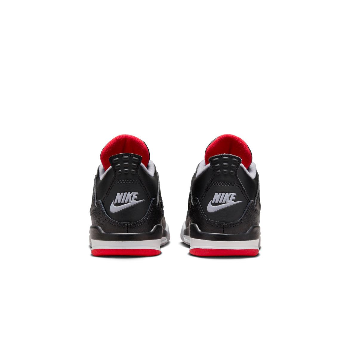 Kids Air Jordan 4 Retro 'Bred Reimagined' Basketball Shoes - Boys' & Girls' Sneakers for Sports, Casual Wear & Street Fashion