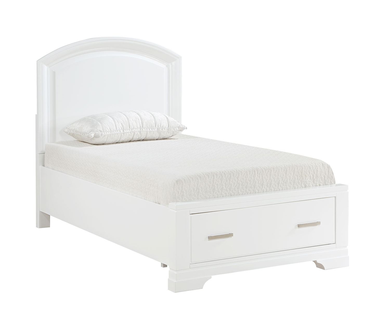 Arista 6-Piece Twin Size Storage Bedroom Set - White | Space-Saving Bedroom Furniture for Kids, Teens & Small Rooms
