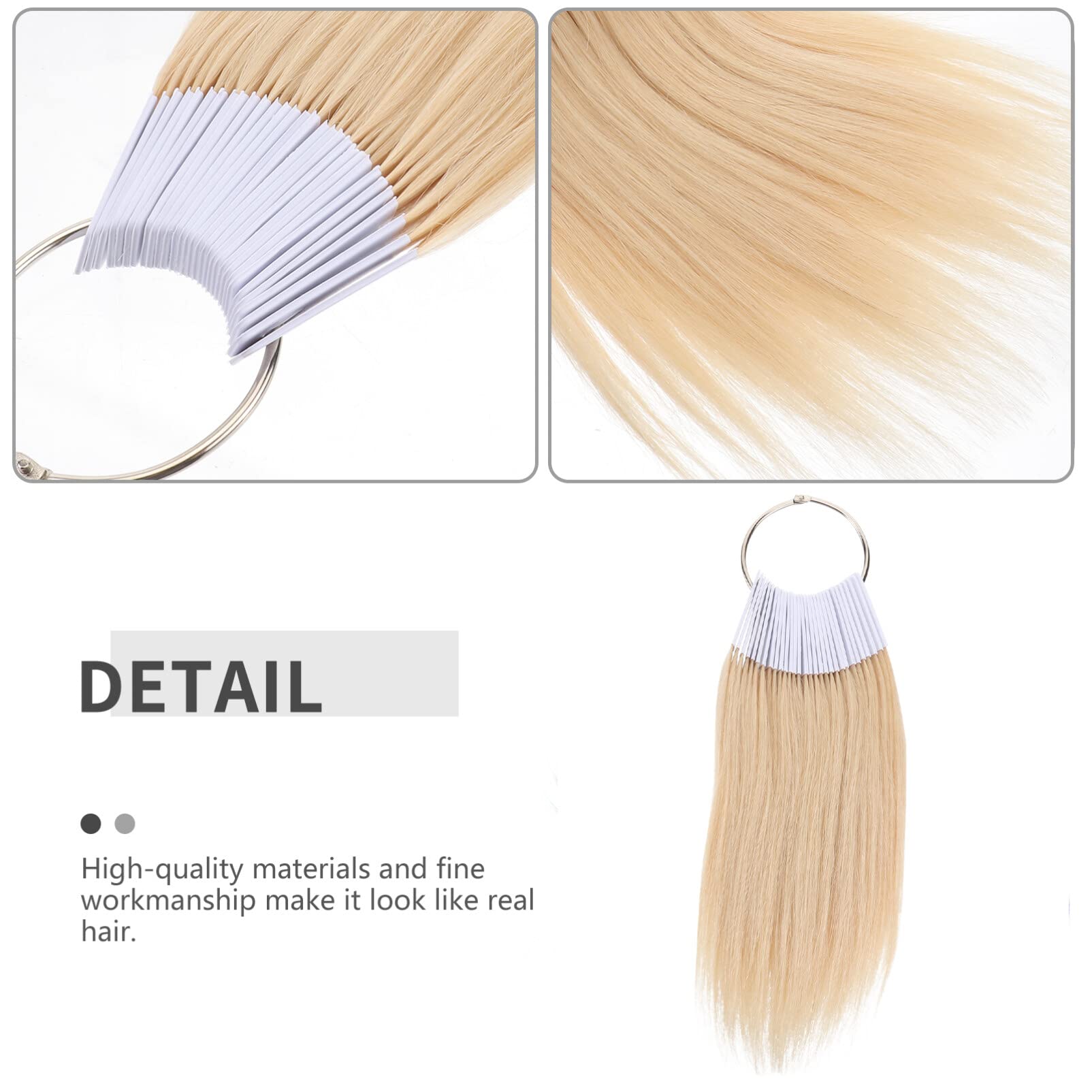 3 Degree Human Hair Color Testing Samples - 30pcs Model Kits Hair Styling Tools for Salon Professionals & DIY Hair Coloring at Home