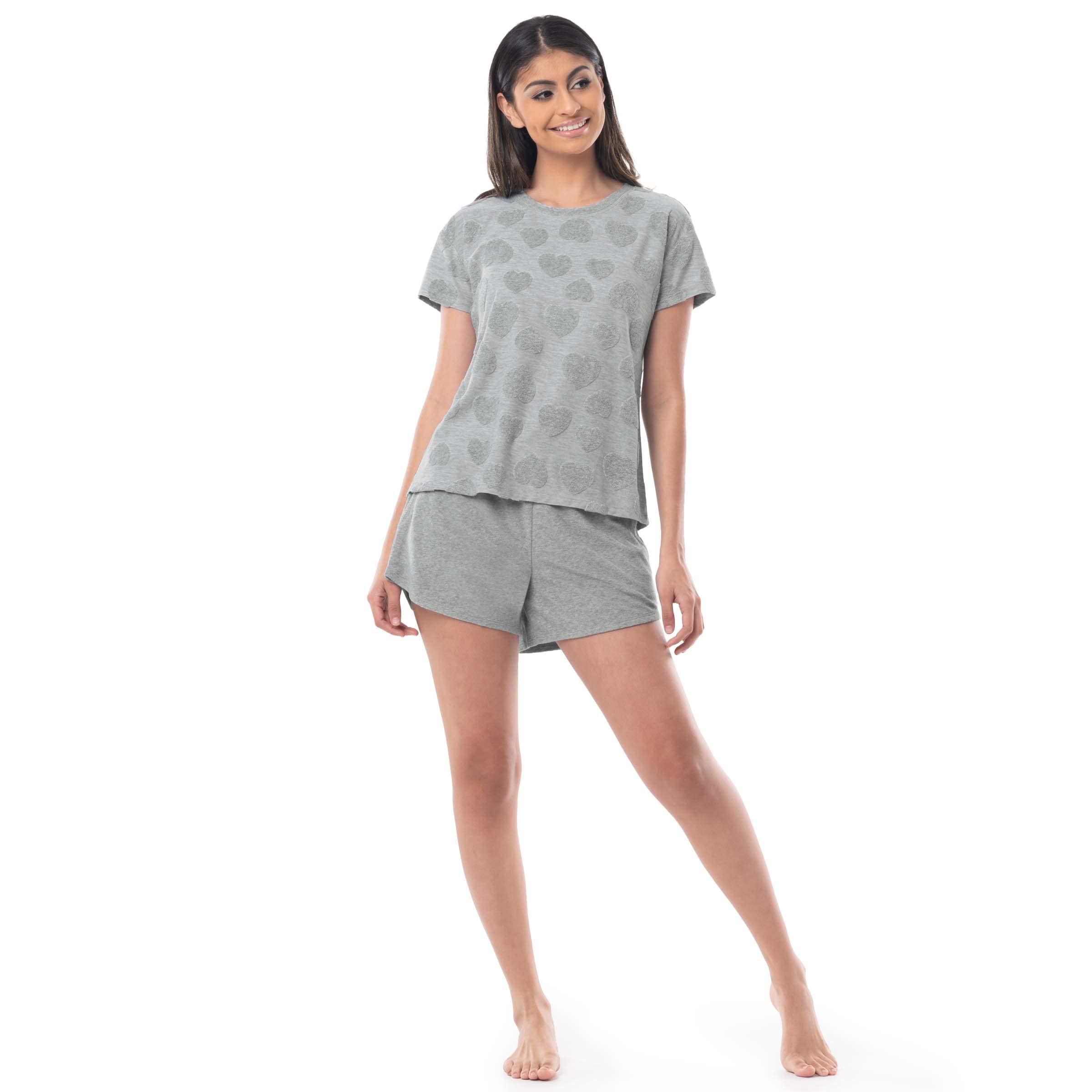 Fruit of the Loom Women's Beyondsoft Sleep Tee and Shorts Set - Ultra Soft Pajama Set for Women - Comfortable Sleepwear for Nighttime & Lounge Wear