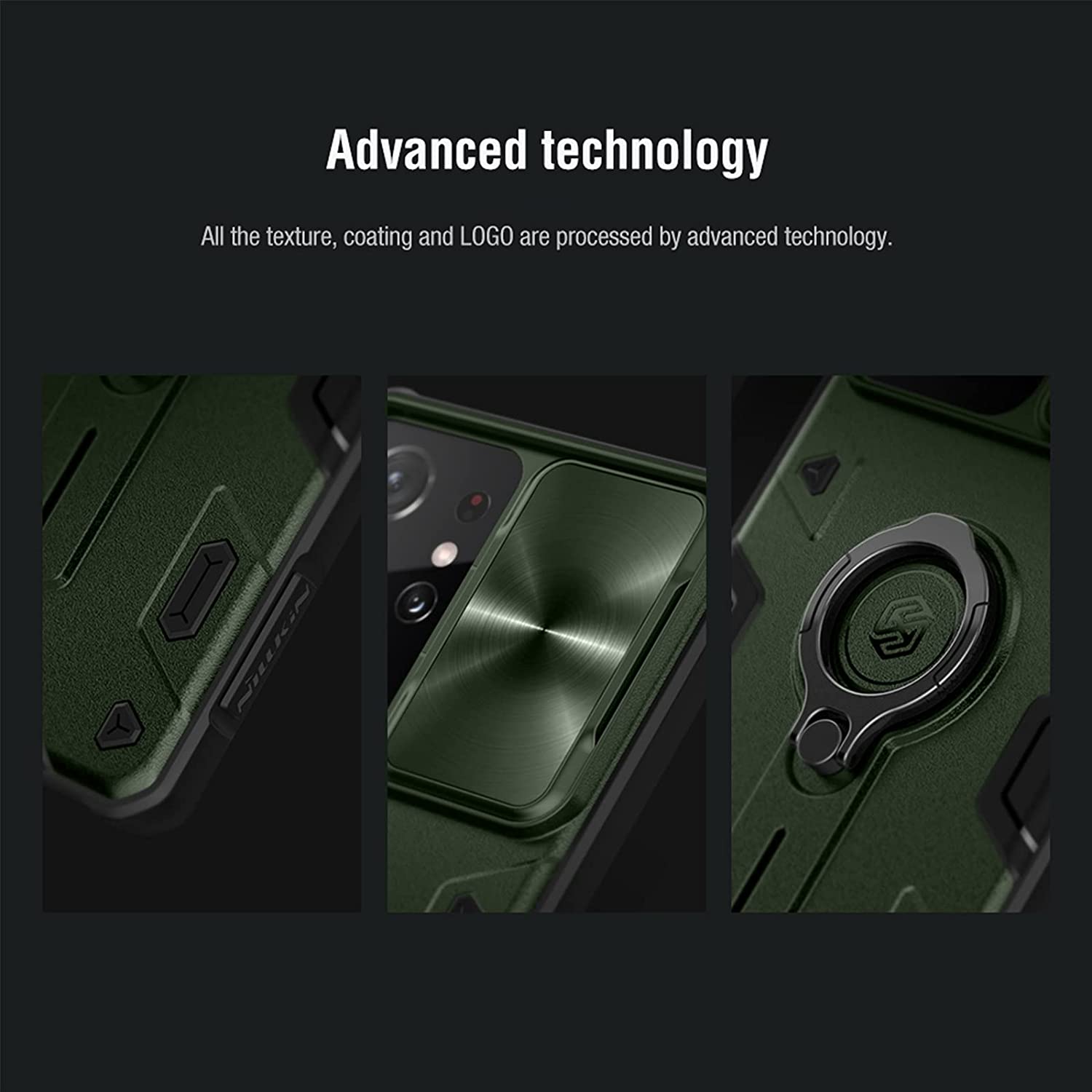 Samsung Galaxy S21 Ultra Case with Camera Protection - Shockproof Bumper Cover, Anti-Scratch & Durable TPU Material - Perfect for Outdoor Activities & Travel (Green)