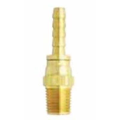 0.5 in. MNPT 0.5 in. ID Swivel Hose End Fitting - Brass Water Pipe Connector for Garden, Irrigation & Industrial Use