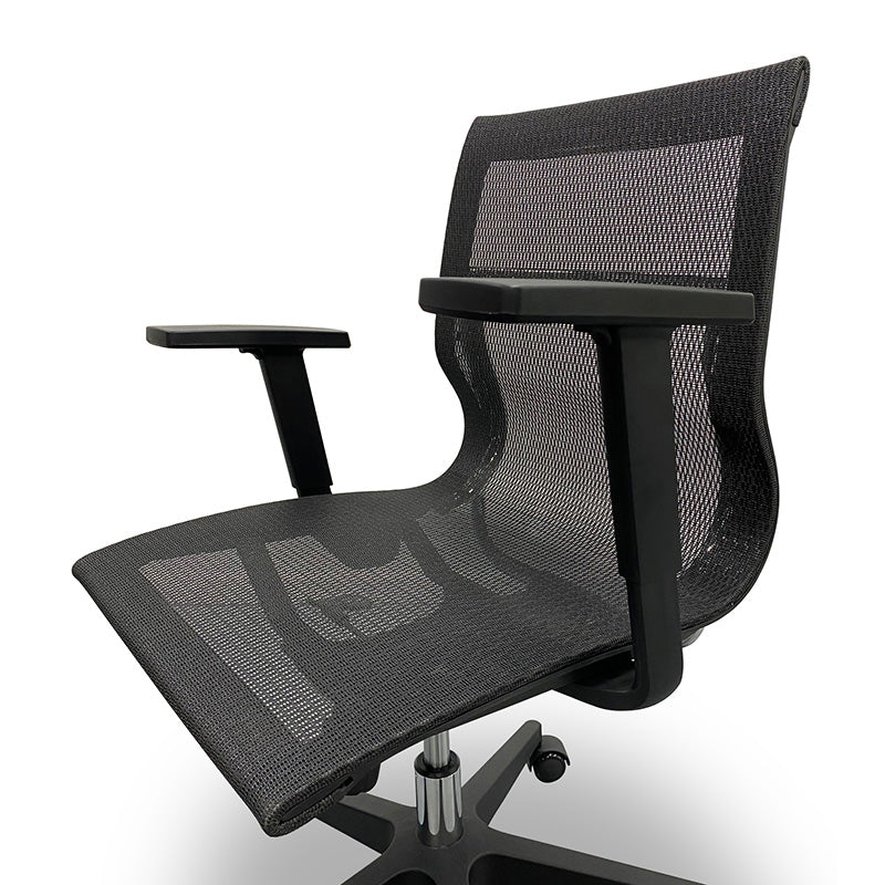 Premium GUSTO Executive Office Chair - Ergonomic High Back Mesh Chair with Lumbar Support, Adjustable Height & Tilt, Black - Perfect for Home Office, Conference Rooms & Corporate Workspaces