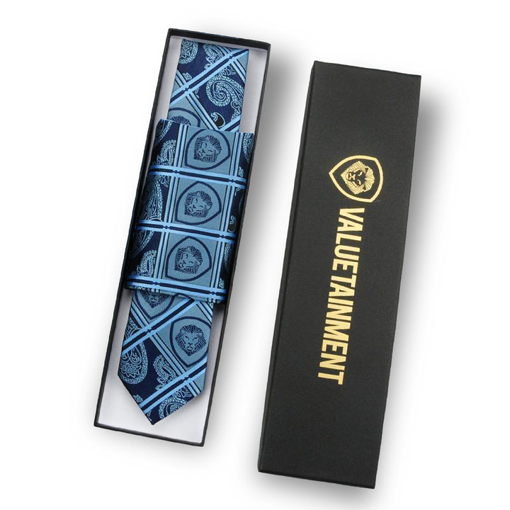 Premium Soft Blue Silk Tie and Pocket Square Set for Men - Elegant Formal Accessories for Weddings, Business Meetings & Special Events