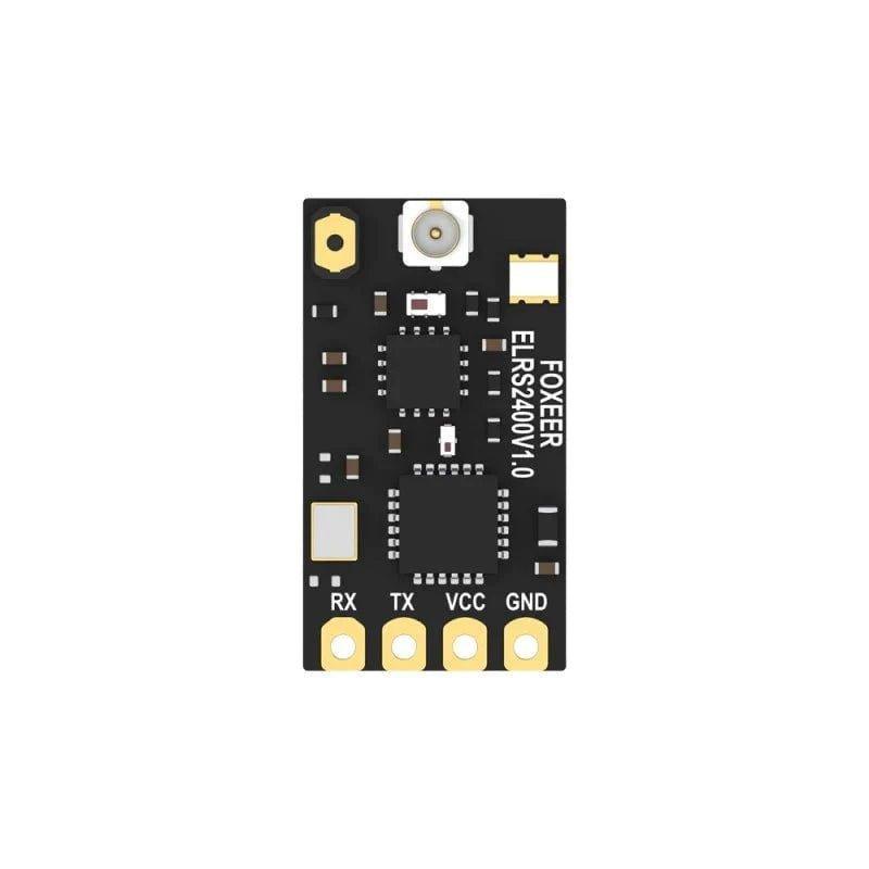 Foxeer ELRS 2.4GHz Receiver with T Antenna - Long Range Drone FPV Receiver for RC Drones and Quadcopters - Perfect for Racing, Freestyle Flying and Long Distance FPV Control