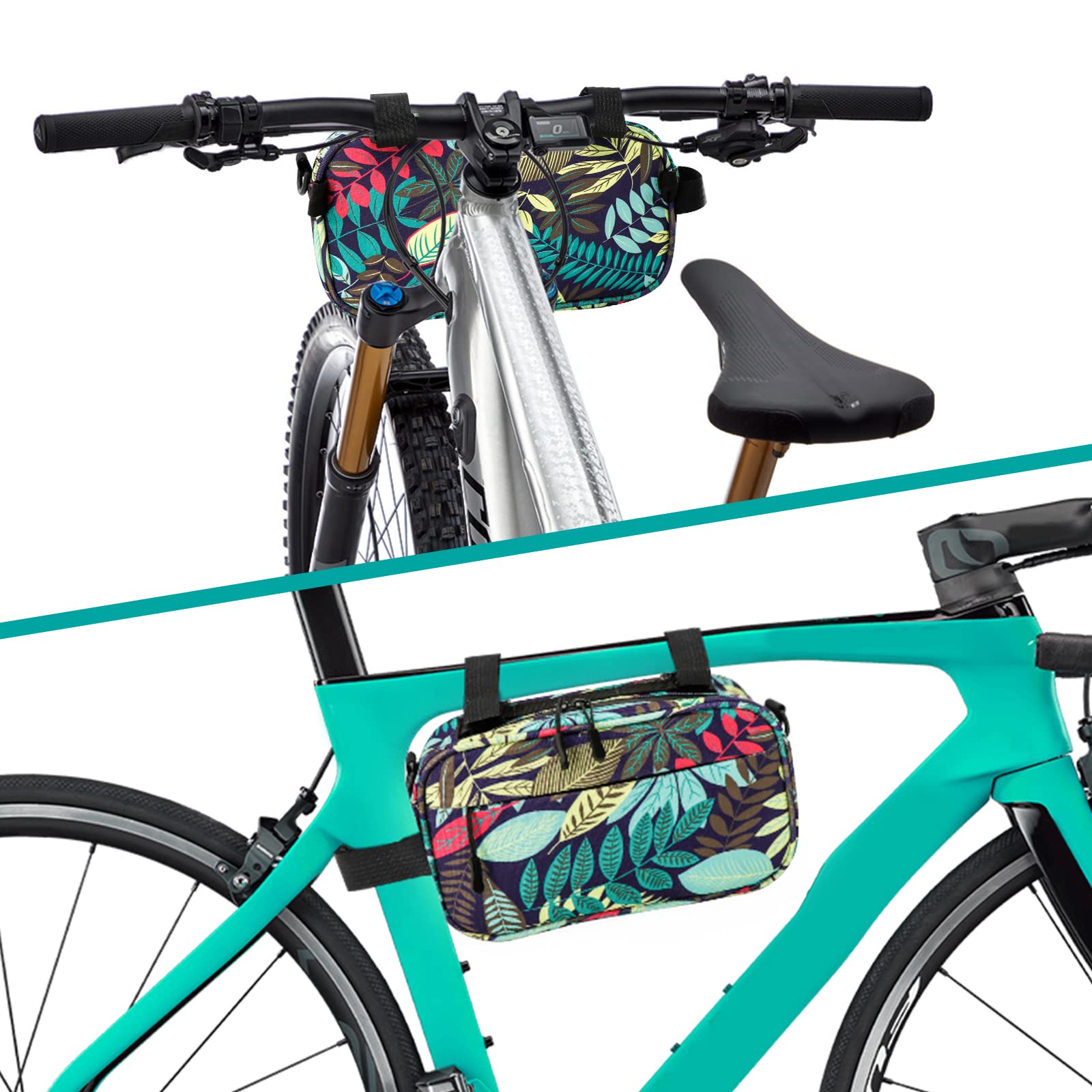 YEEGO DIRECT Waterproof Bike Handlebar Bag - Multifunctional Front Frame Bicycle Accessory for Scooters & Cycling (Green) | Perfect for Commuting, Travel & Outdoor Adventures