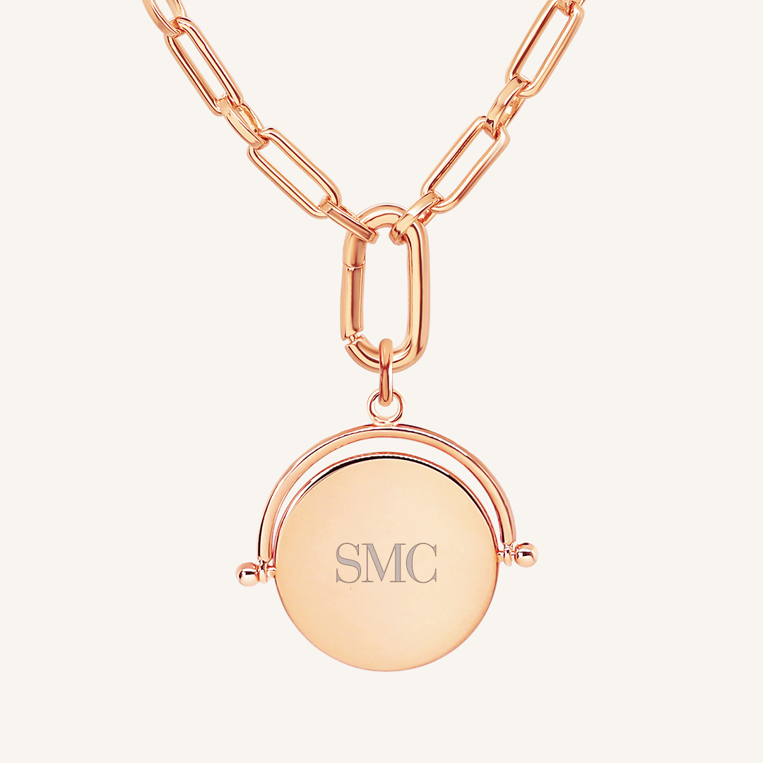 Handmade Etch Pendant Necklace - Unique Personalized Jewelry Gift for Women - Perfect for Anniversary, Birthday & Valentine's Day