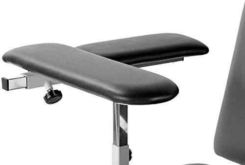 Medical Blood Drawing Chair with Adjustable Armrest & Side Tray - Phlebotomy Chair with Soft Padded Seat for Clinics, Hospitals, and Labs - Comfortable Patient Examination Chair for Blood Tests & IV Procedures