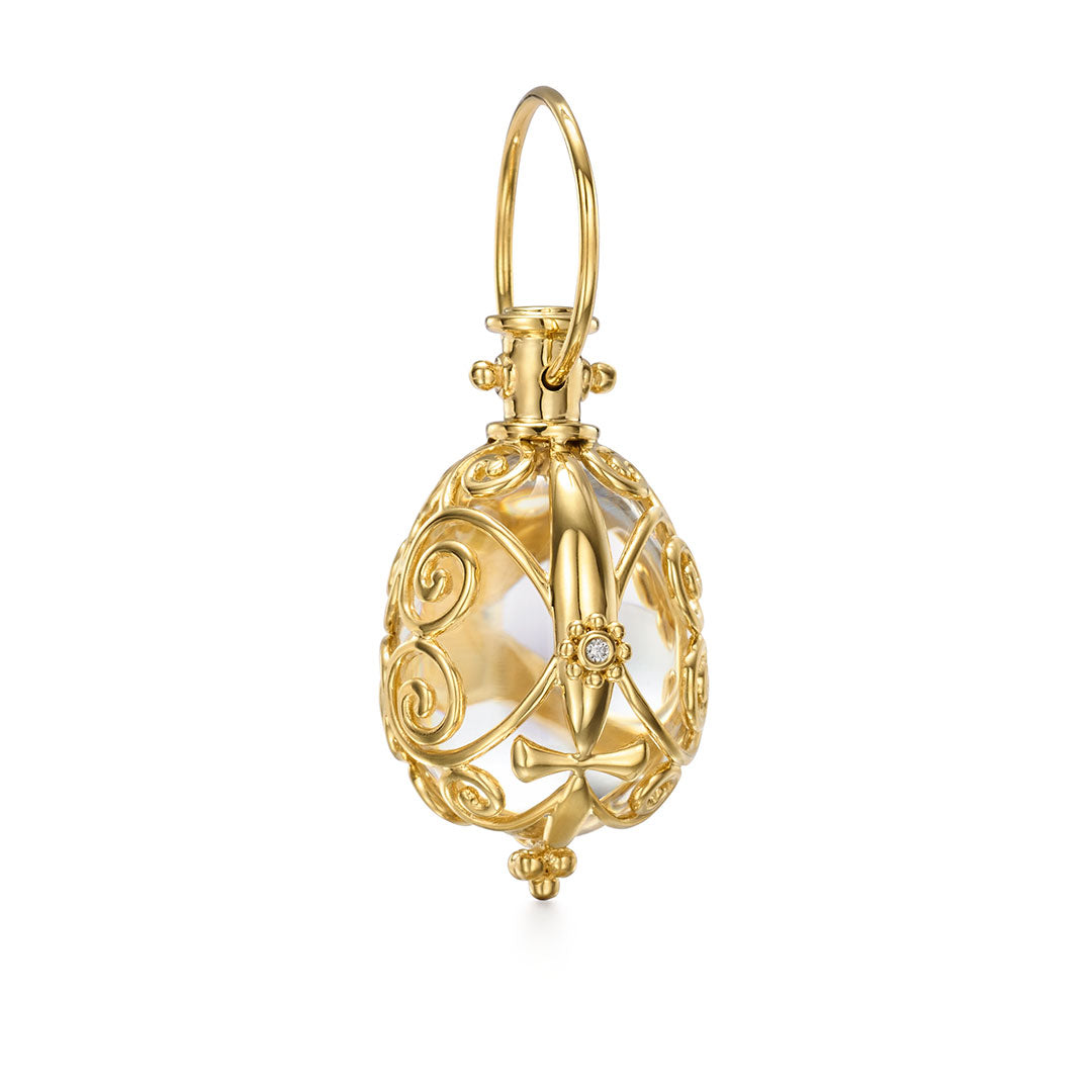 Temple St. Clair Sword Gate Amulet Necklace - 18K Gold Plated Jewelry for Women - Perfect for Everyday Wear, Gift Giving & Special Occasions